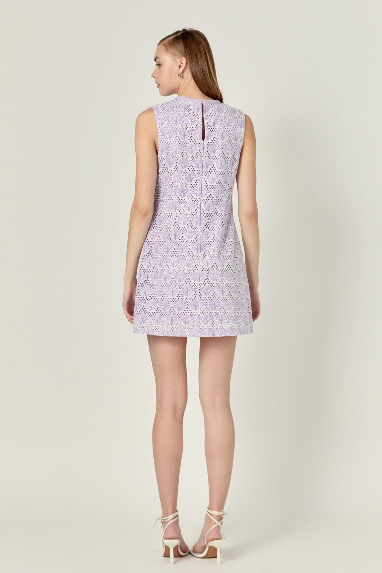 Marina Crochet Lace Mini Dress