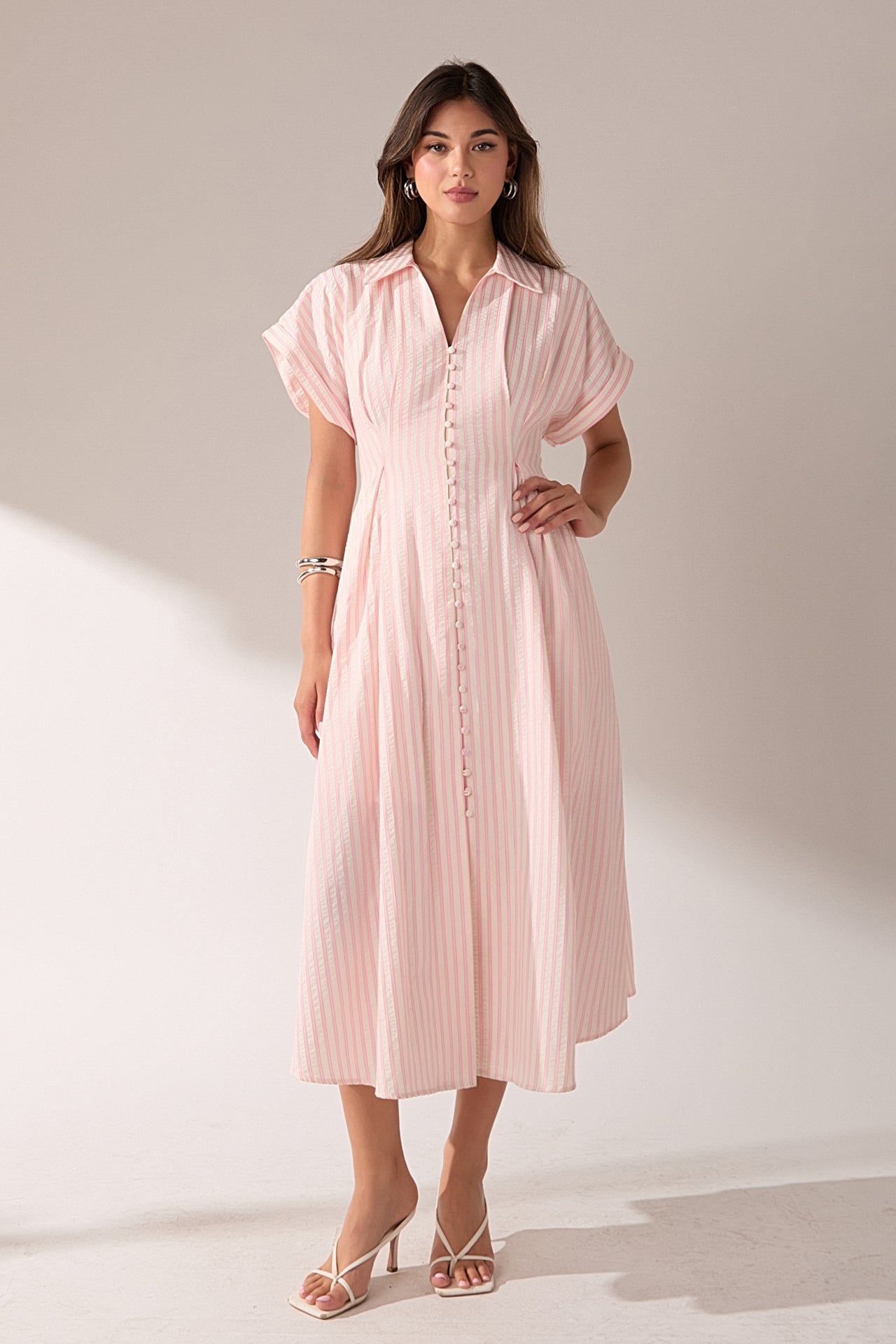 ENGLISH FACTORY - The Vivienne Stripe Dress - DRESSES available at Objectrare