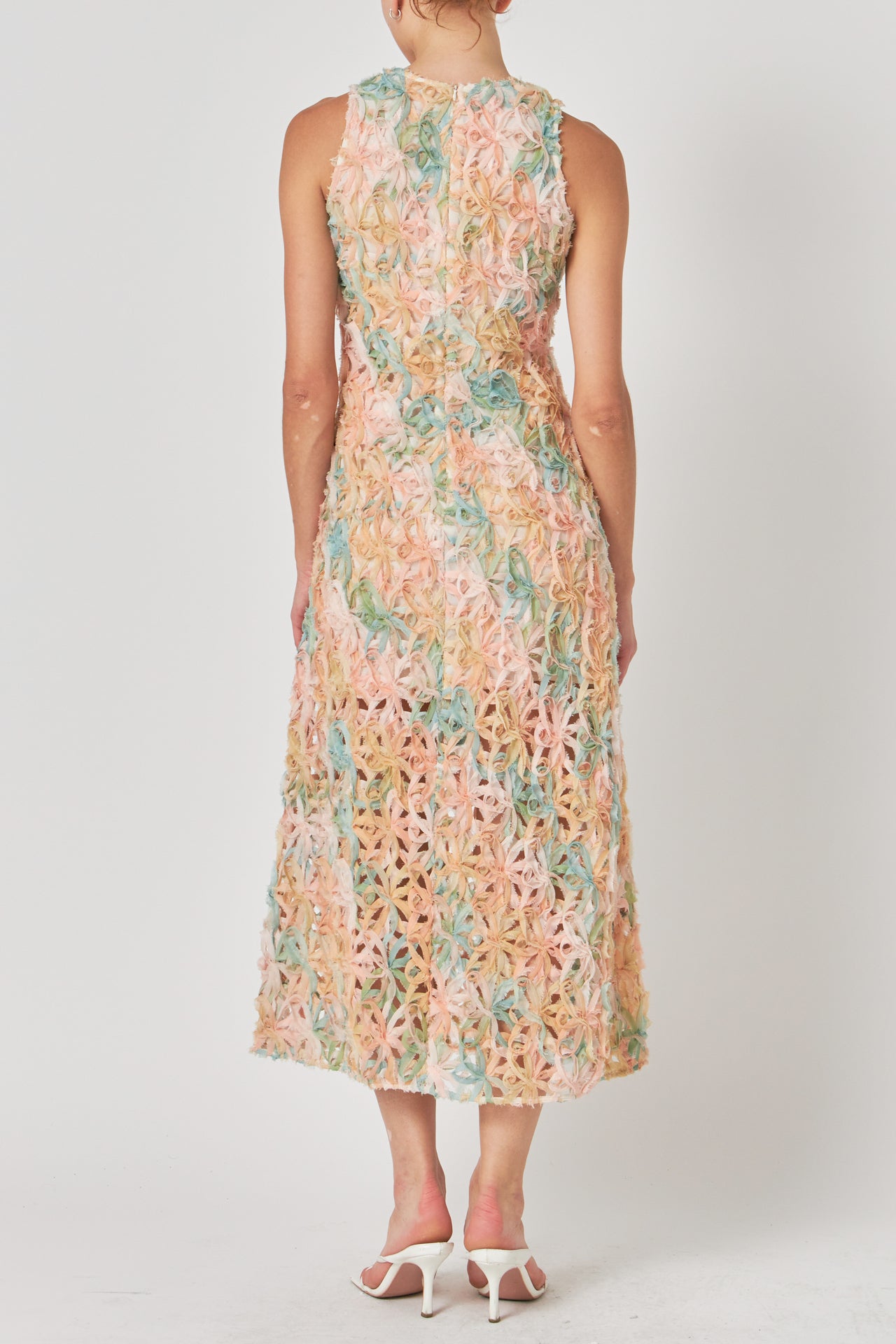 ENDLESS ROSE - Textured Sleeveless Maxi Dress - DRESSES available at Objectrare