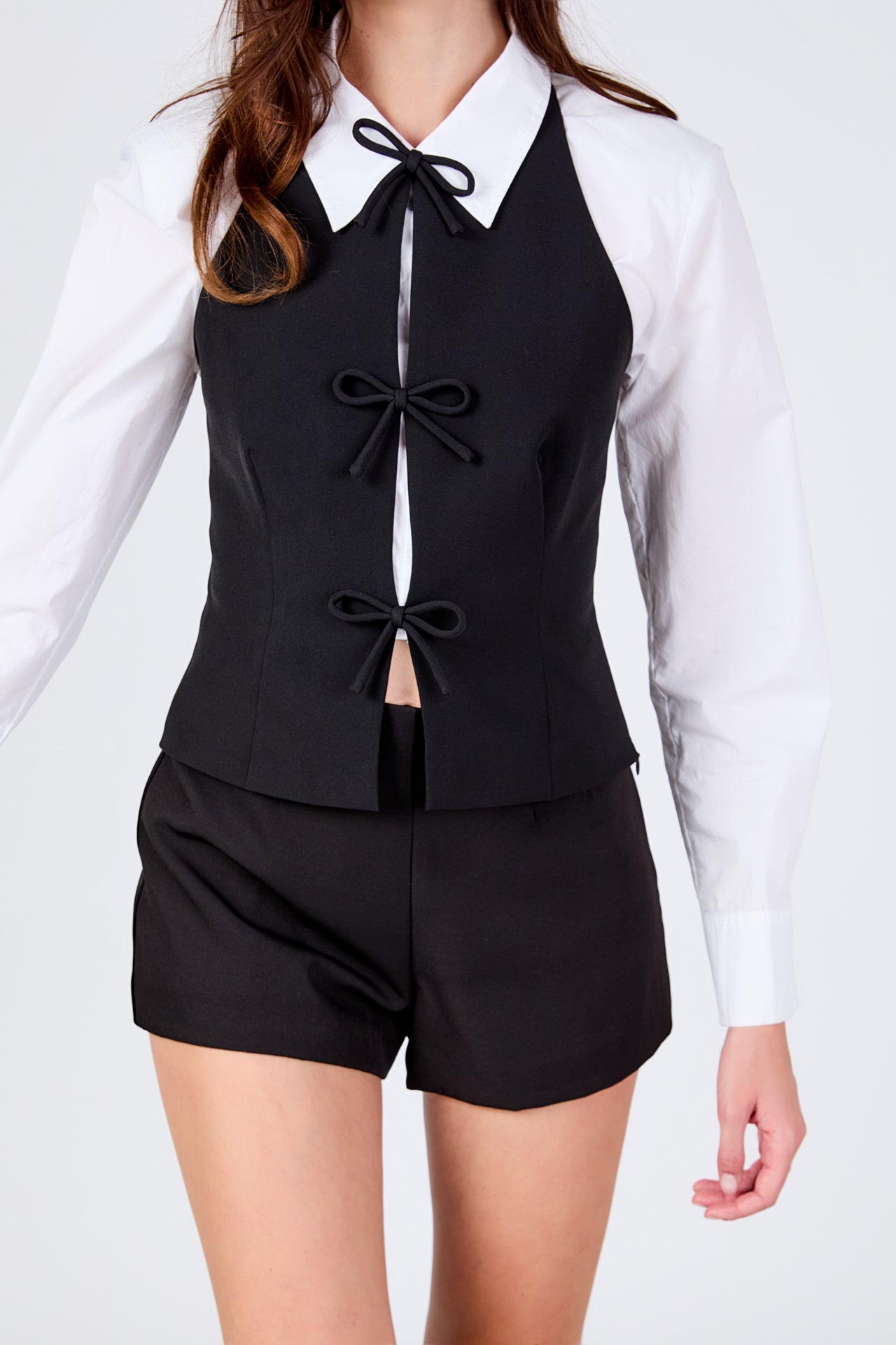 ENDLESS ROSE - Harper Bow Detail Halter Top - TOPS available at Objectrare