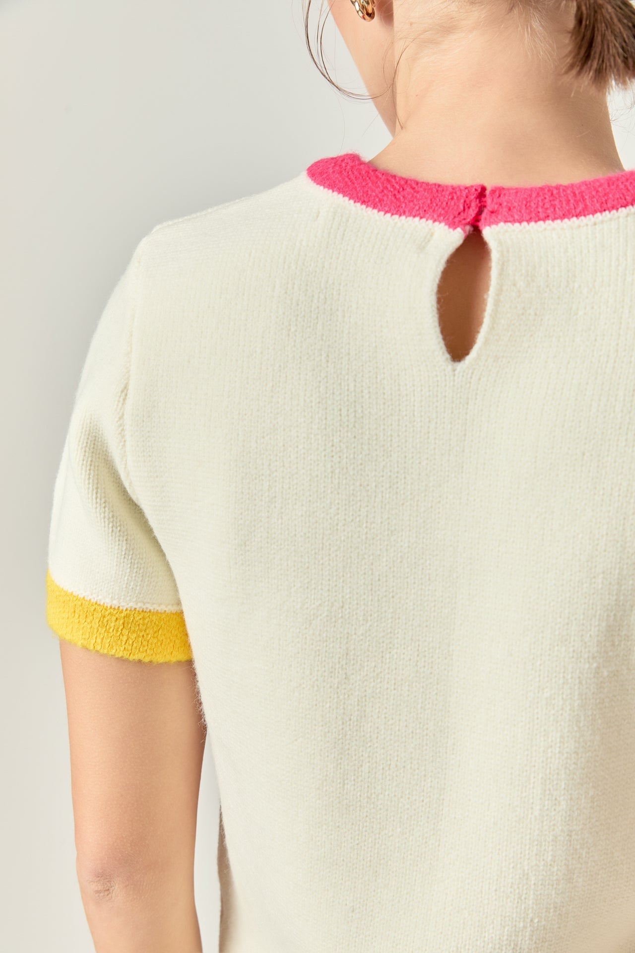 Color Block Sweater Top