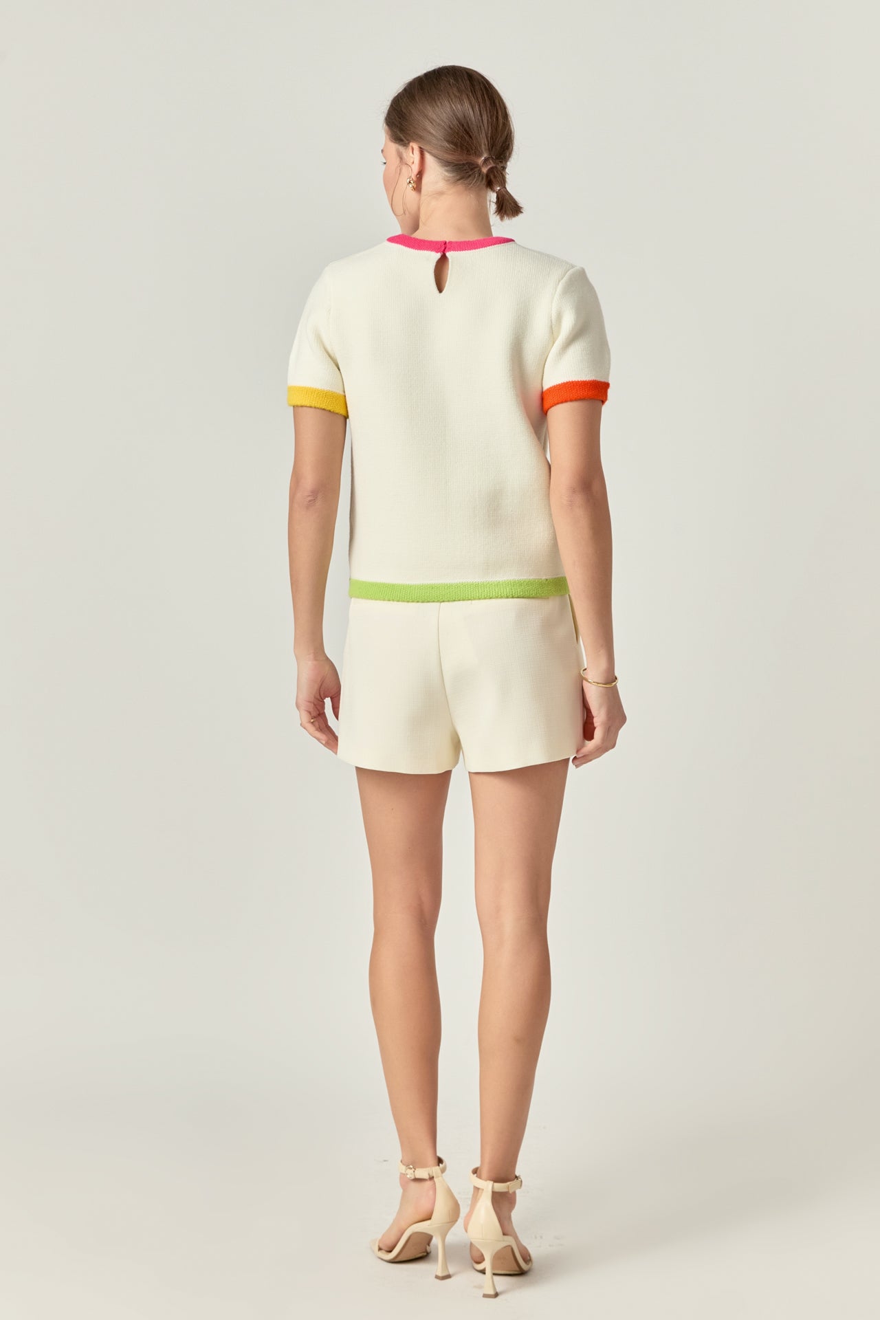 ENGLISH FACTORY - Color Block Sweater Top - SWEATERS & KNITS available at Objectrare