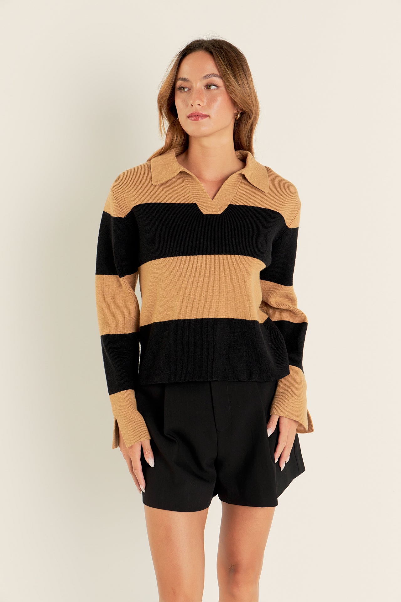 ENGLISH FACTORY - Pleated High Waisted Shorts - SHORTS available at Objectrare