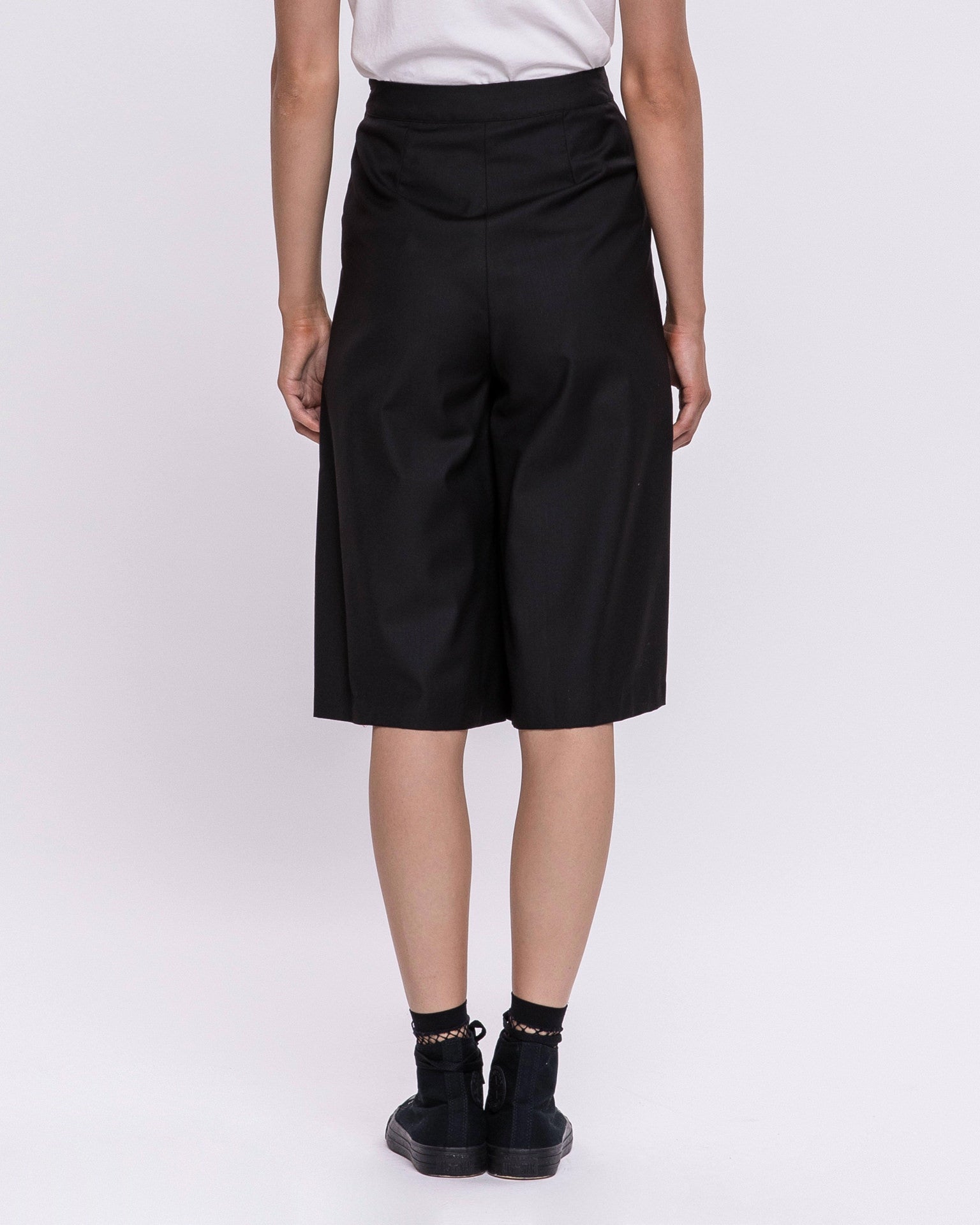 Wide Leg Pants With Box Pleats