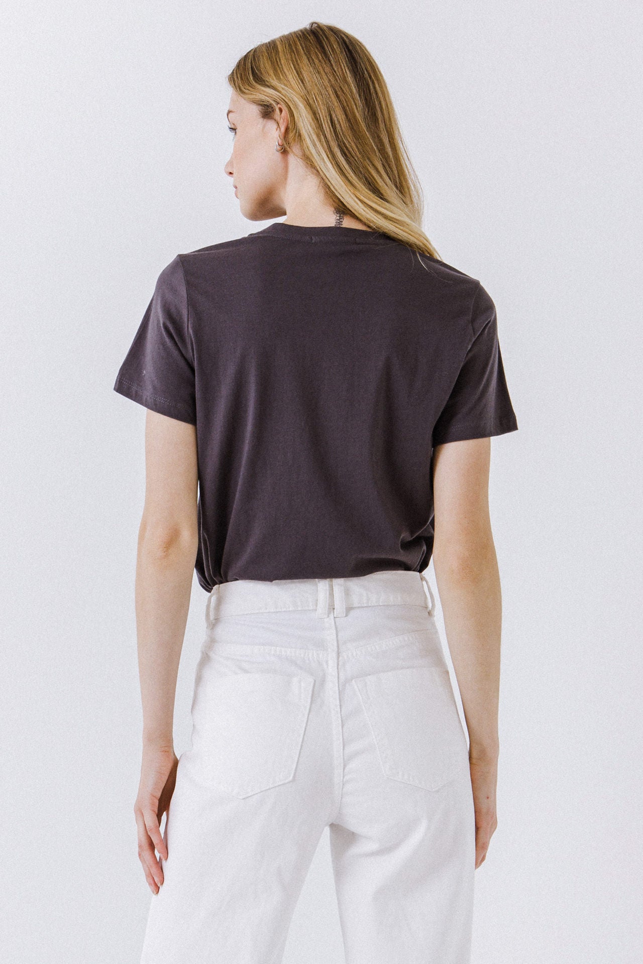 GREY LAB - Classic Round Neck Tee - TOPS available at Objectrare
