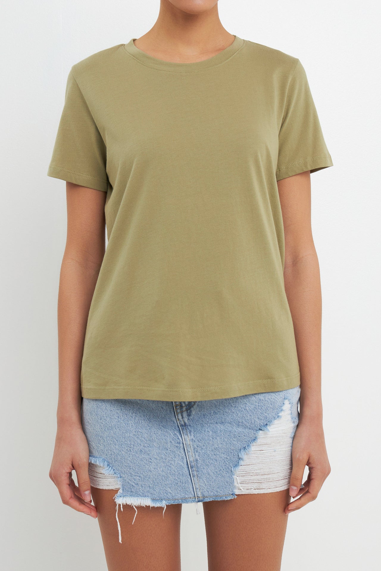 GREY LAB - Classic Round Neck Tee - TOPS available at Objectrare