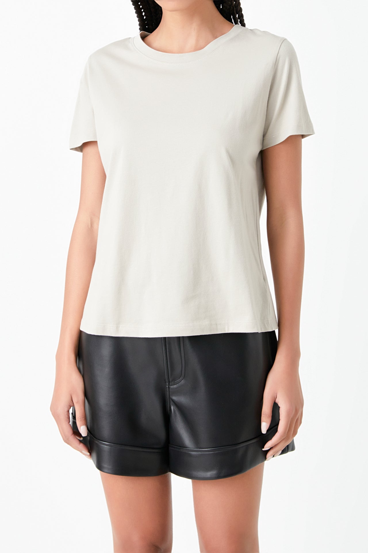 GREY LAB - Classic Round Neck Tee - TOPS available at Objectrare