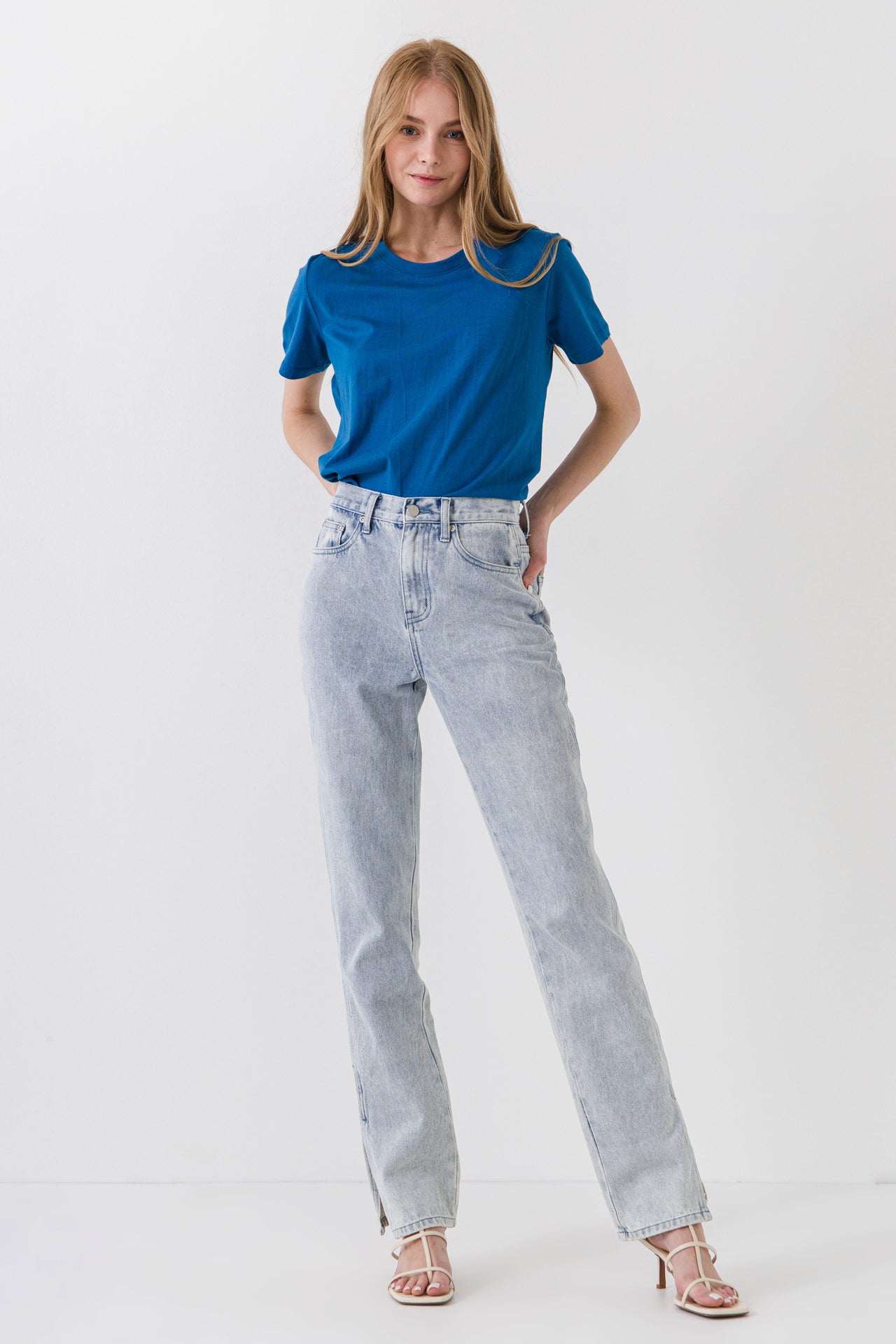 GREY LAB - Classic Round Neck Tee - TOPS available at Objectrare