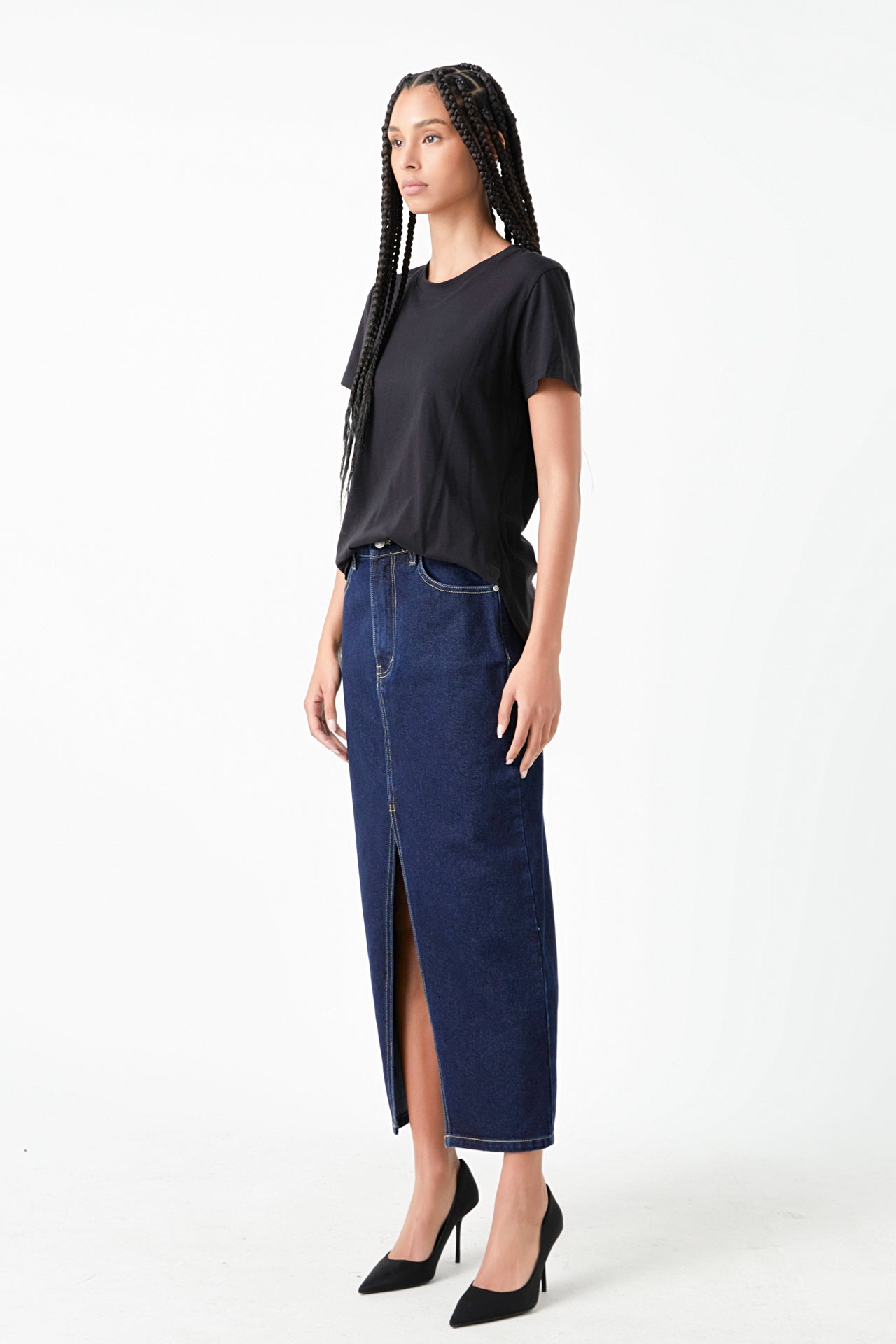 GREY LAB - Classic Round Neck T-shirt With Round Hem - T-SHIRTS available at Objectrare