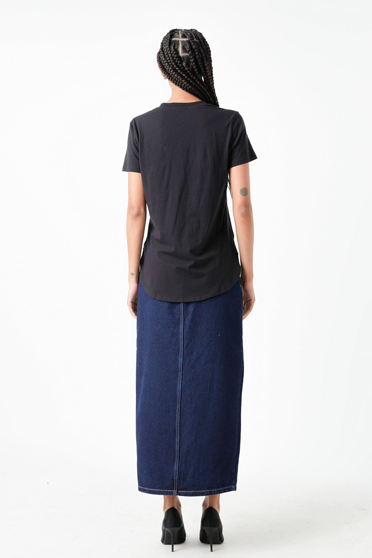 GREY LAB - Classic Round Neck T-shirt With Round Hem - T-SHIRTS available at Objectrare