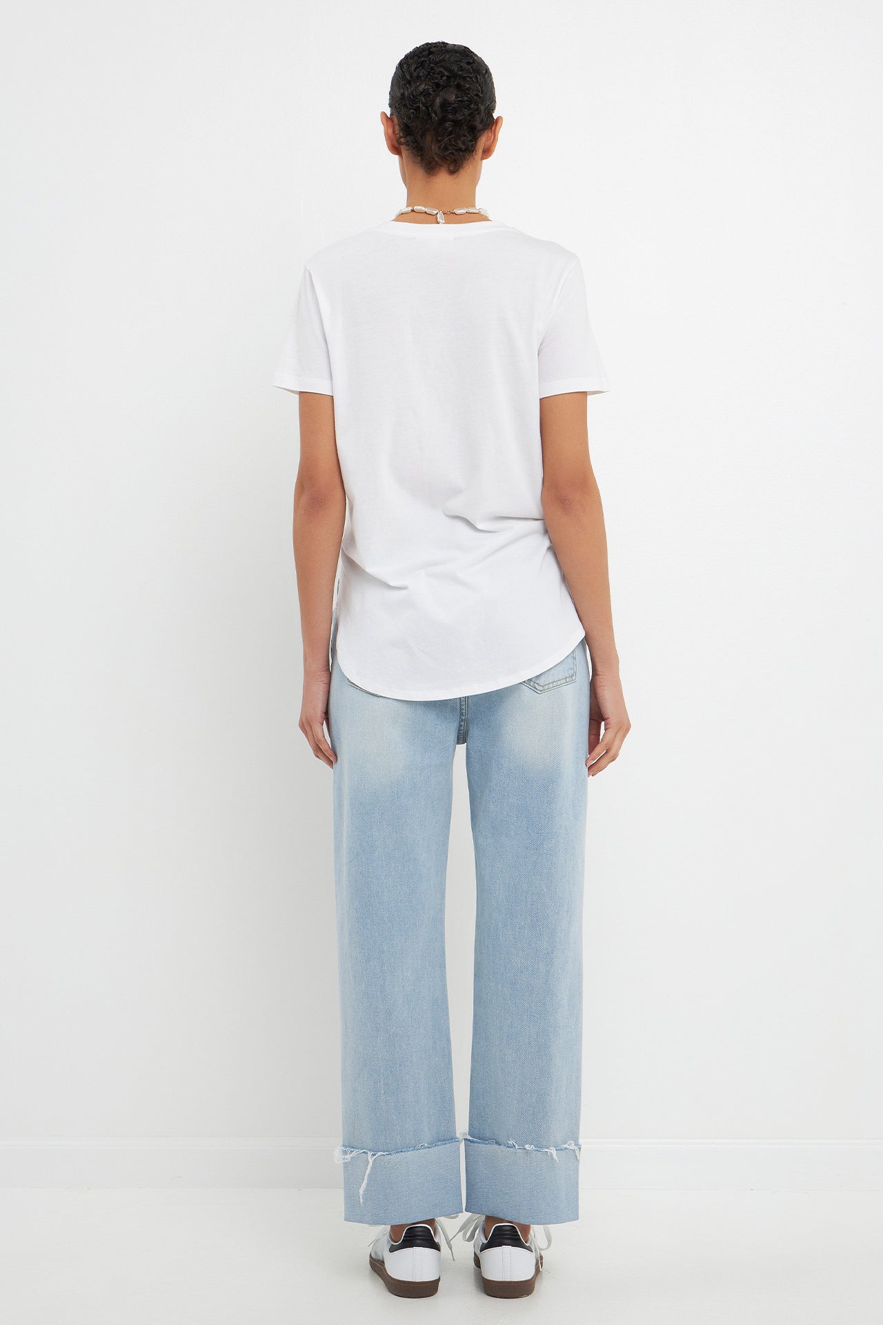 GREY LAB - Classic Round Neck T-shirt With Round Hem - T-SHIRTS available at Objectrare