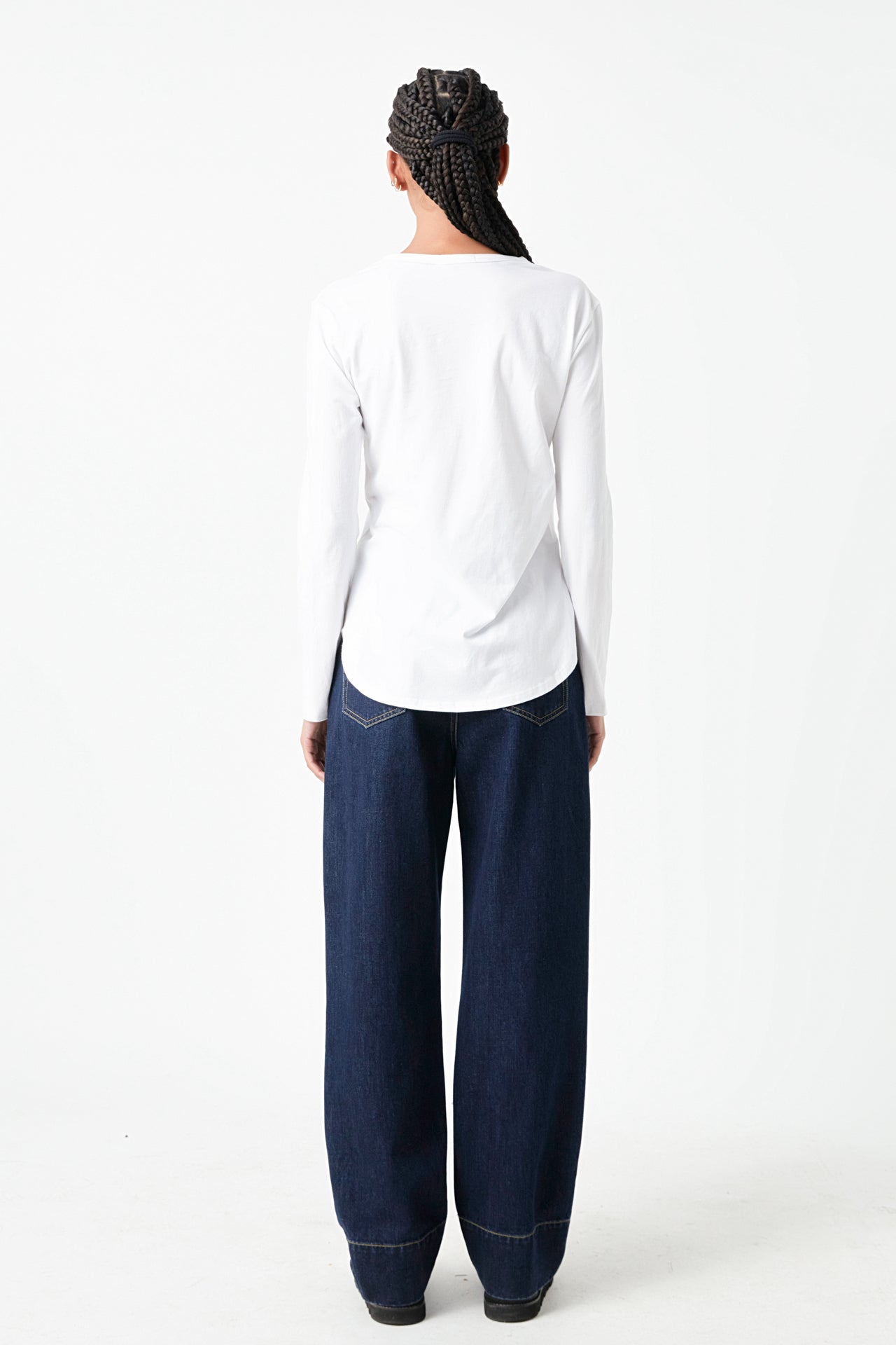 GREY LAB - Classic Round Neck Long Sleeve - T-SHIRTS available at Objectrare