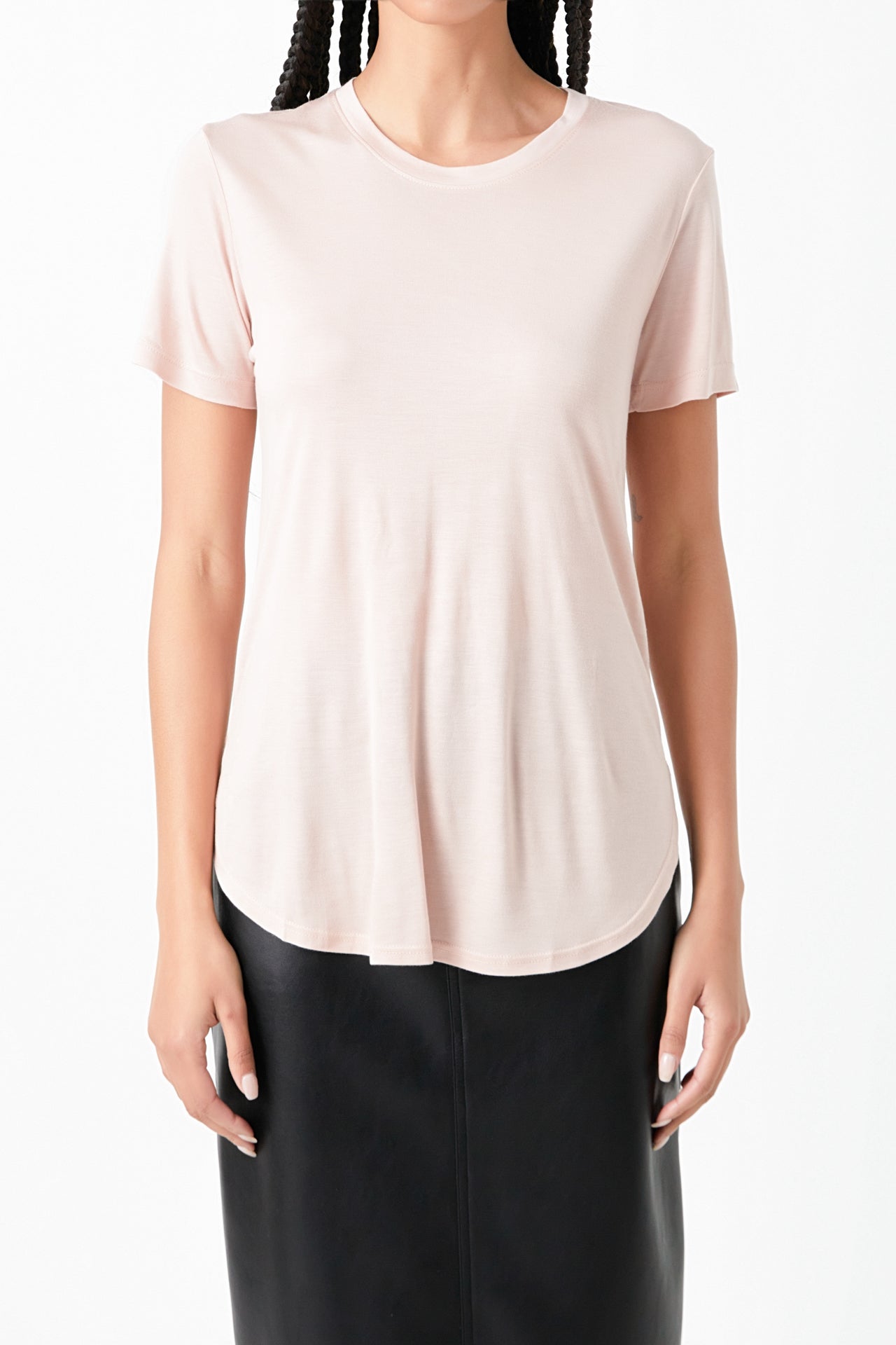 GREY LAB - Classic Round Neck T-shirt With Round Neck - T-SHIRTS available at Objectrare