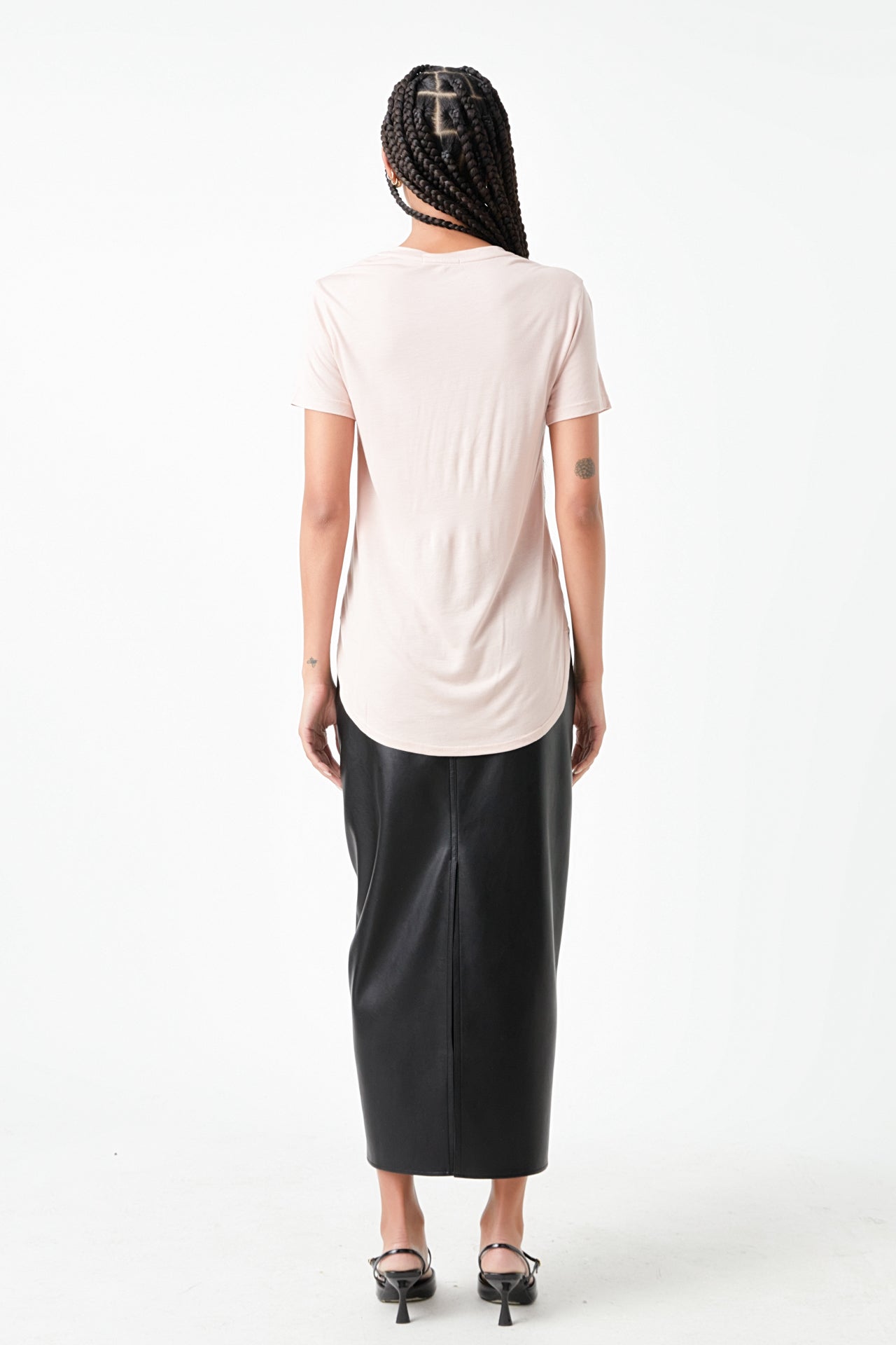 GREY LAB - Classic Round Neck T-shirt With Round Neck - T-SHIRTS available at Objectrare