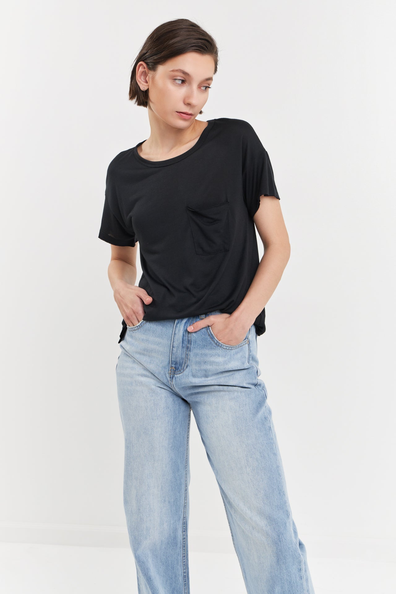 GREY LAB - Modal Pocket T-Shirt - T-SHIRTS available at Objectrare