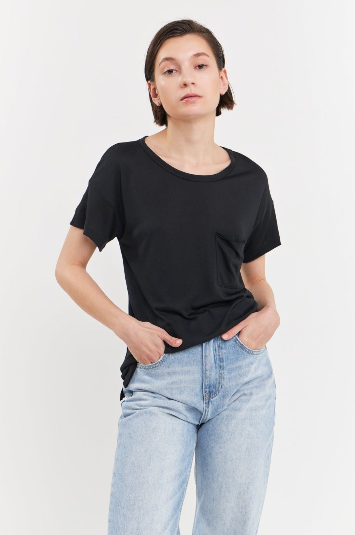 GREY LAB - Modal Pocket T-Shirt - T-SHIRTS available at Objectrare