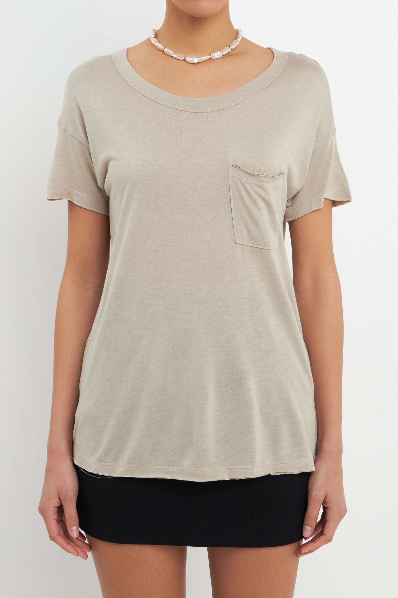 GREY LAB - Modal Pocket T-Shirt - T-SHIRTS available at Objectrare