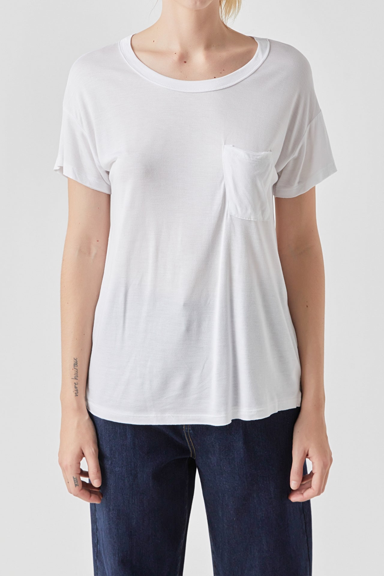 GREY LAB - Modal Pocket T-Shirt - T-SHIRTS available at Objectrare