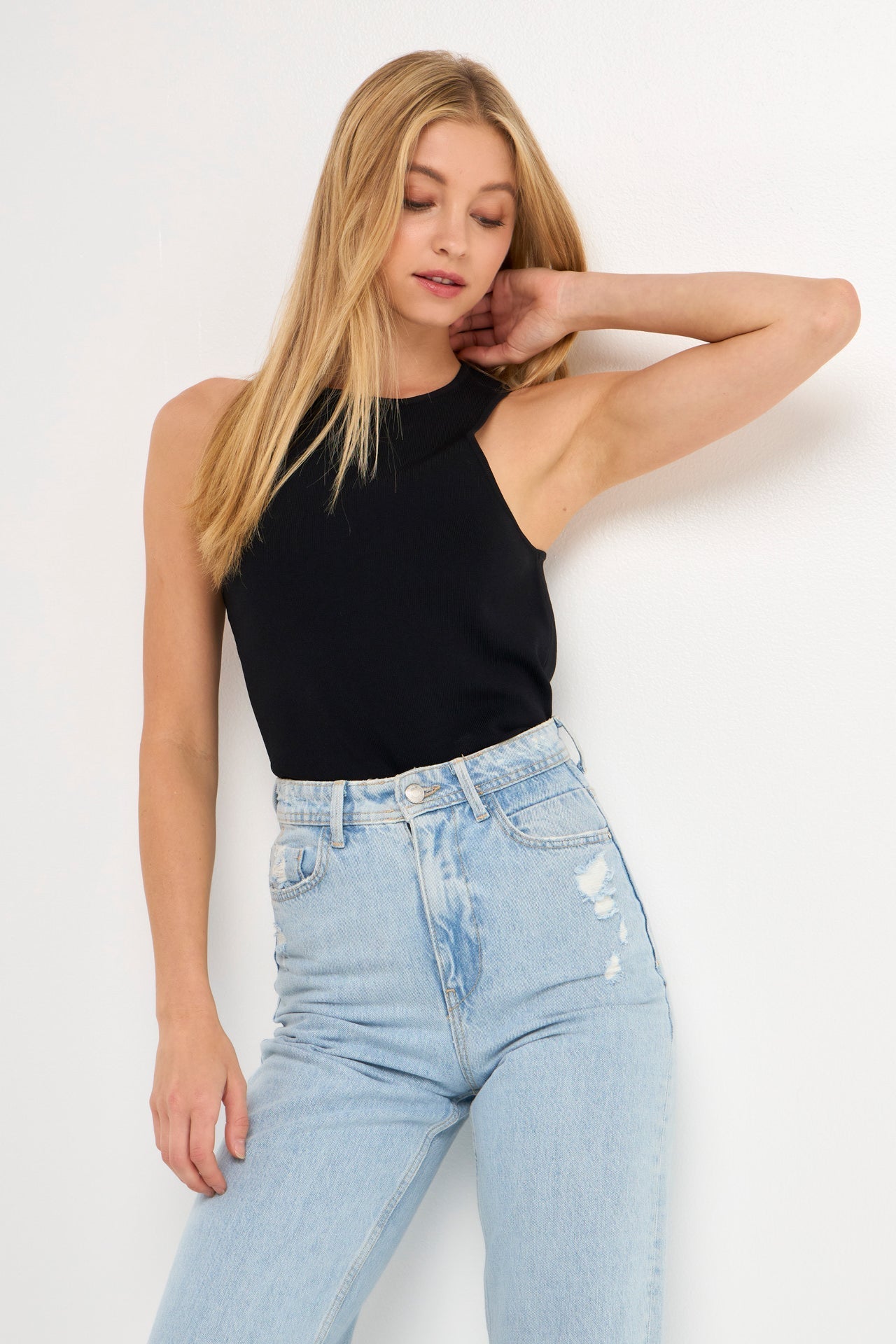 ENDLESS ROSE - Racerback Knit Tank - Sale - CAMI TOPS & TANK available at Objectrare