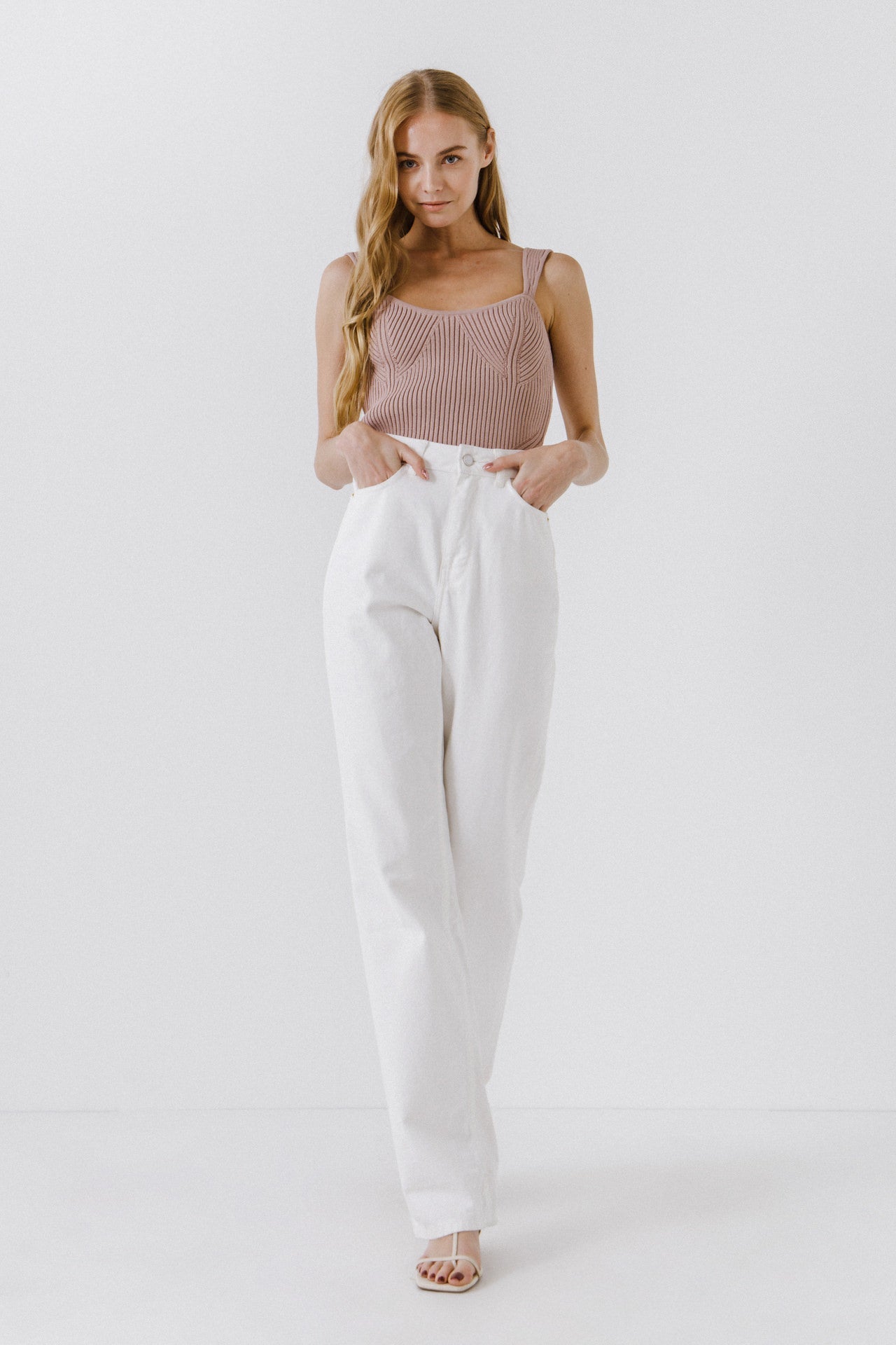 ENDLESS ROSE - Corset Style Knitted Top - TOPS available at Objectrare