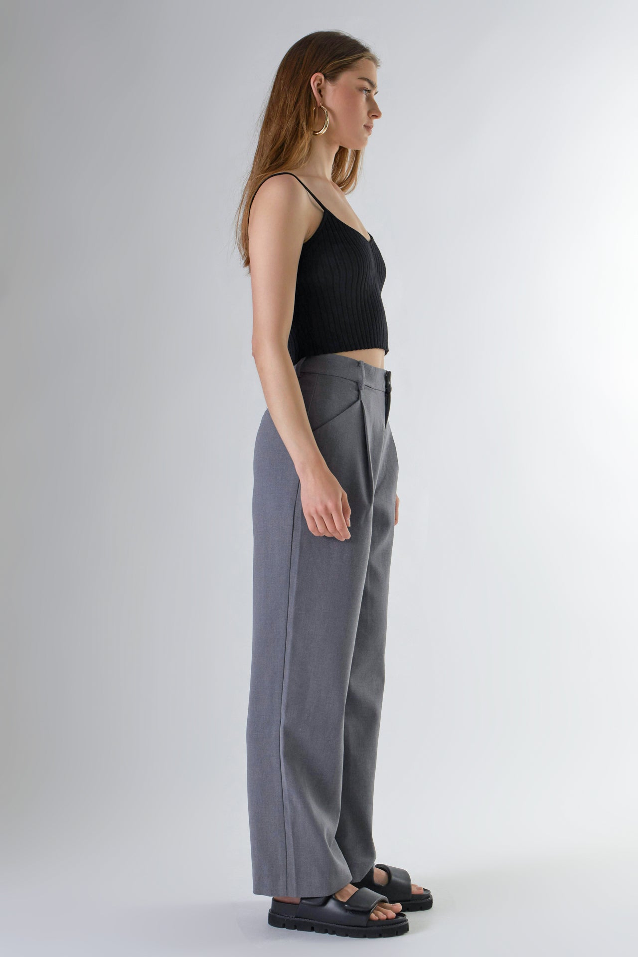 ENDLESS ROSE - Knit Cami Crop Top - TOPS available at Objectrare