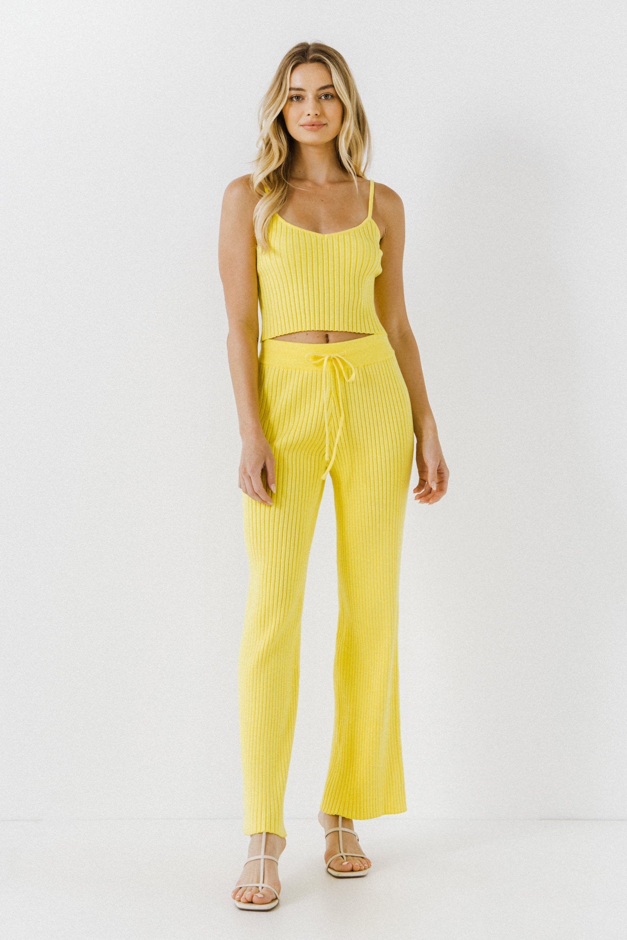 ENDLESS ROSE - Knit Cami Crop Top - TOPS available at Objectrare