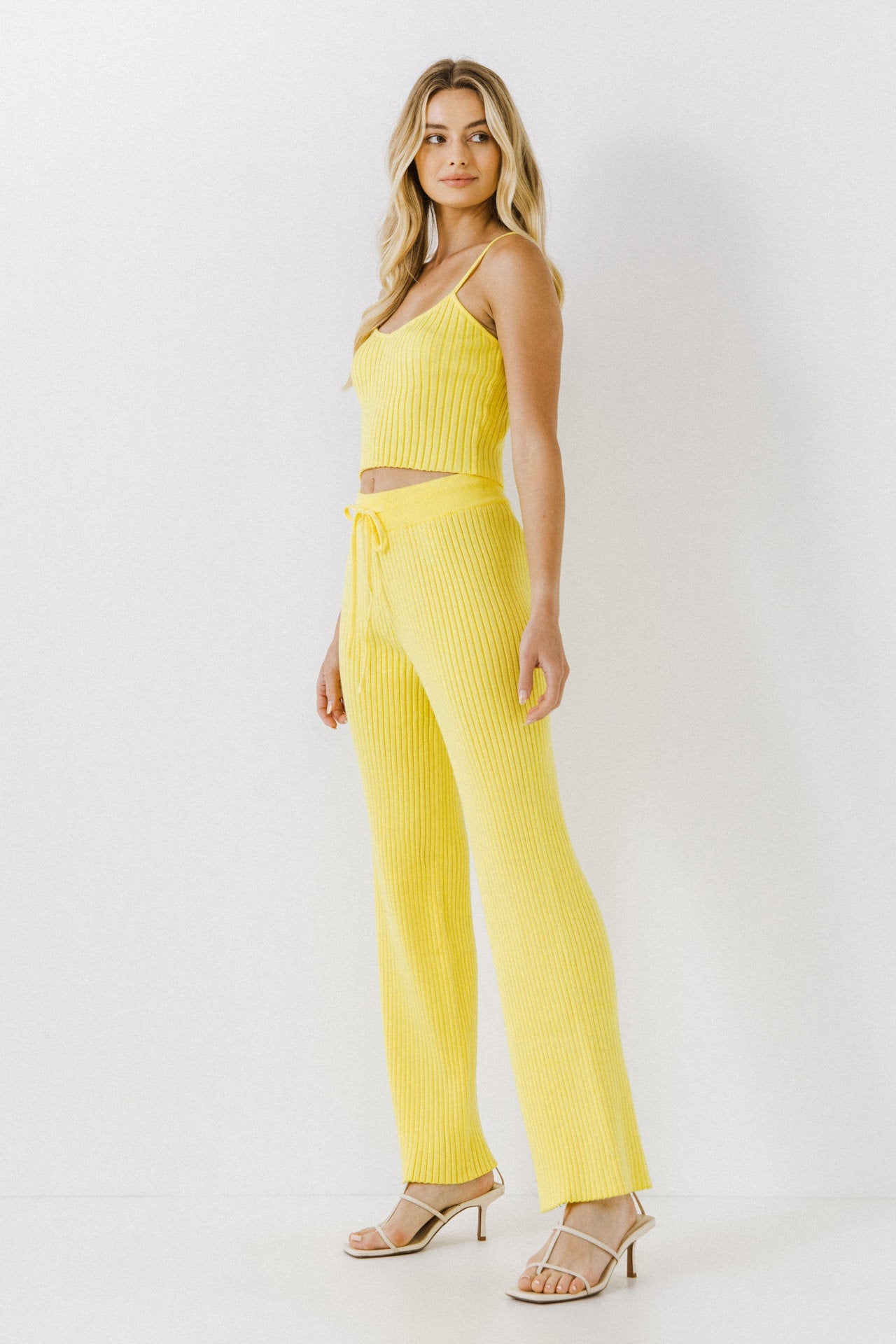 ENDLESS ROSE - Knit Cami Crop Top - TOPS available at Objectrare