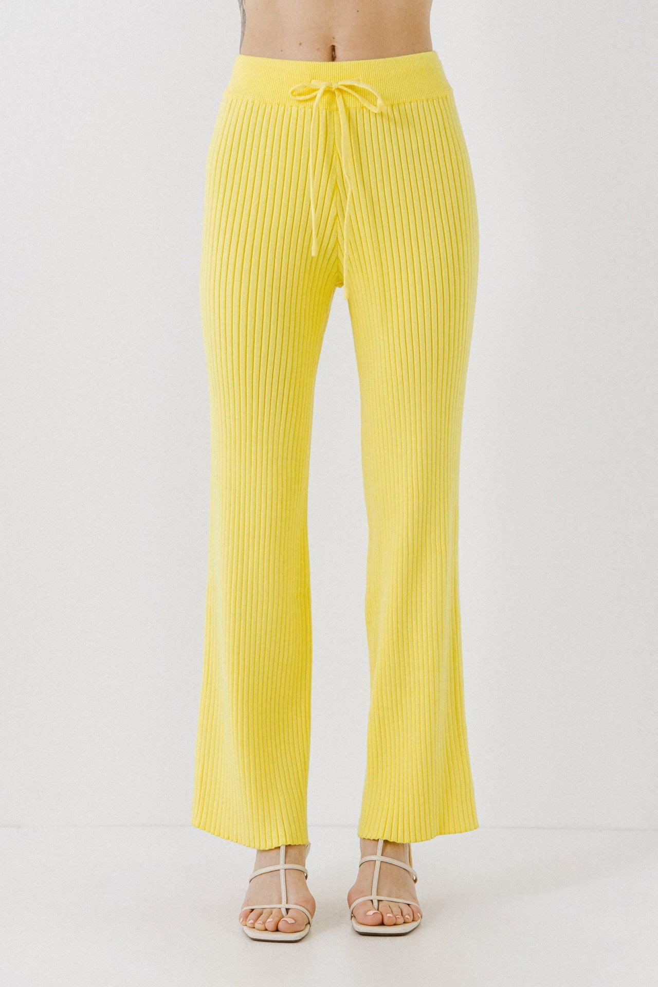 ENDLESS ROSE - Banded Knit Lounge Pants - PANTS available at Objectrare