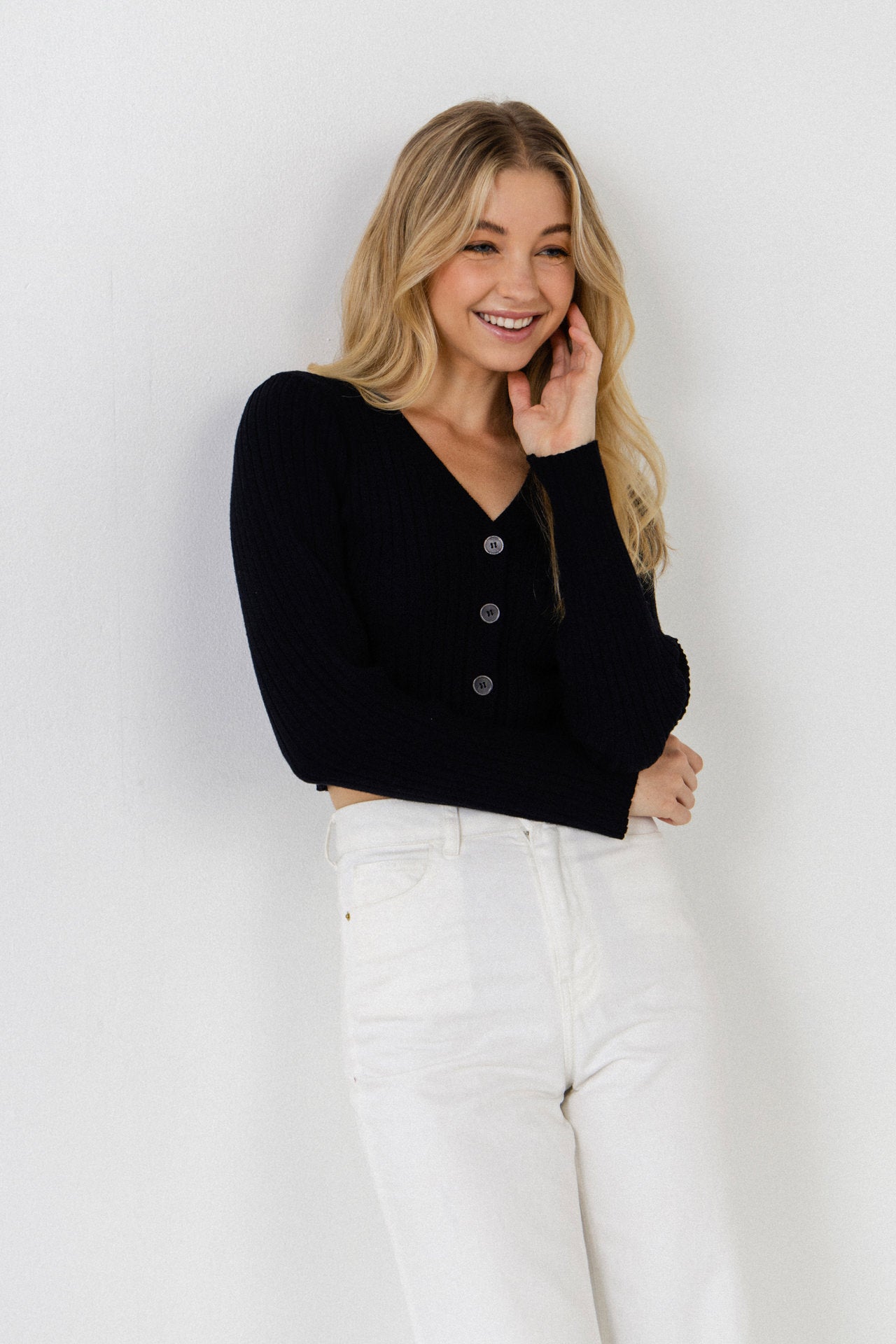 ENDLESS ROSE - Knit Cropped Lounge Cardigan - SWEATERS & KNITS available at Objectrare