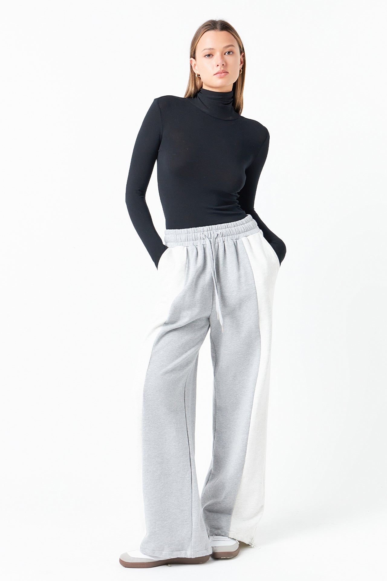 GREY LAB - Colorblock Loungewear Pants - PANTS available at Objectrare