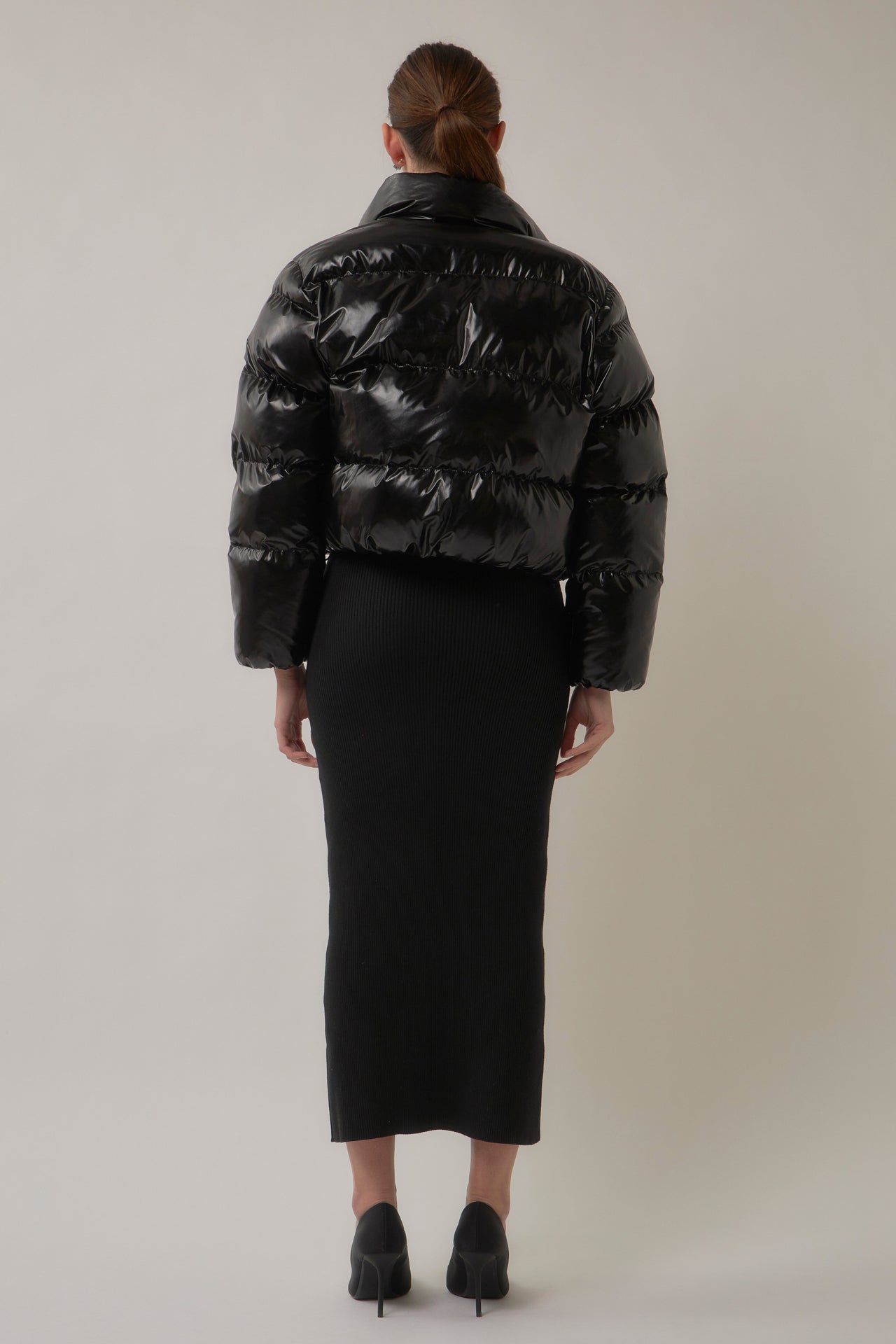 GREY LAB - Cropped Puffer Jacket - JACKETS available at Objectrare