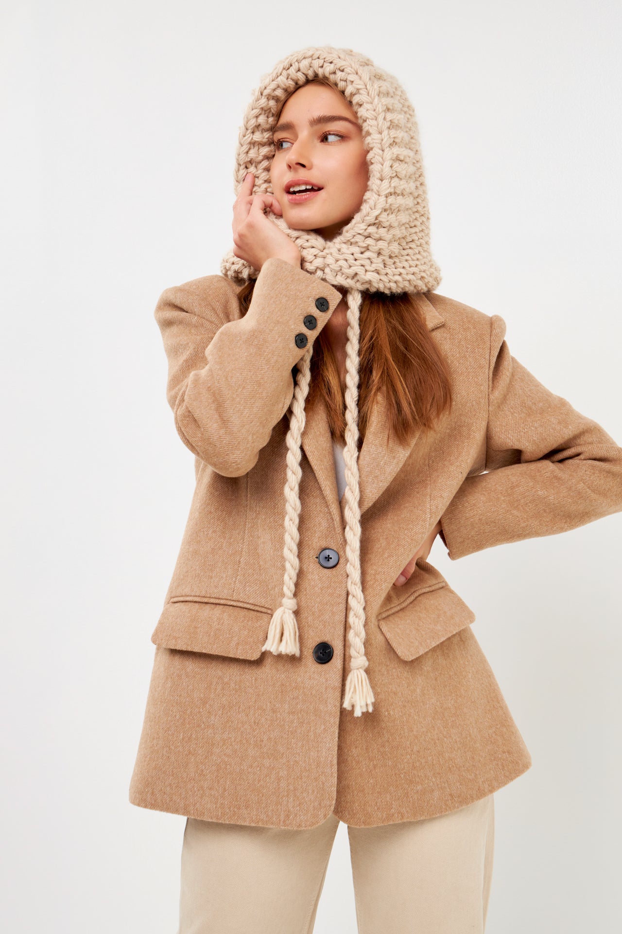 ENGLISH FACTORY - Knit Balaclava - ACCESSORIES available at Objectrare
