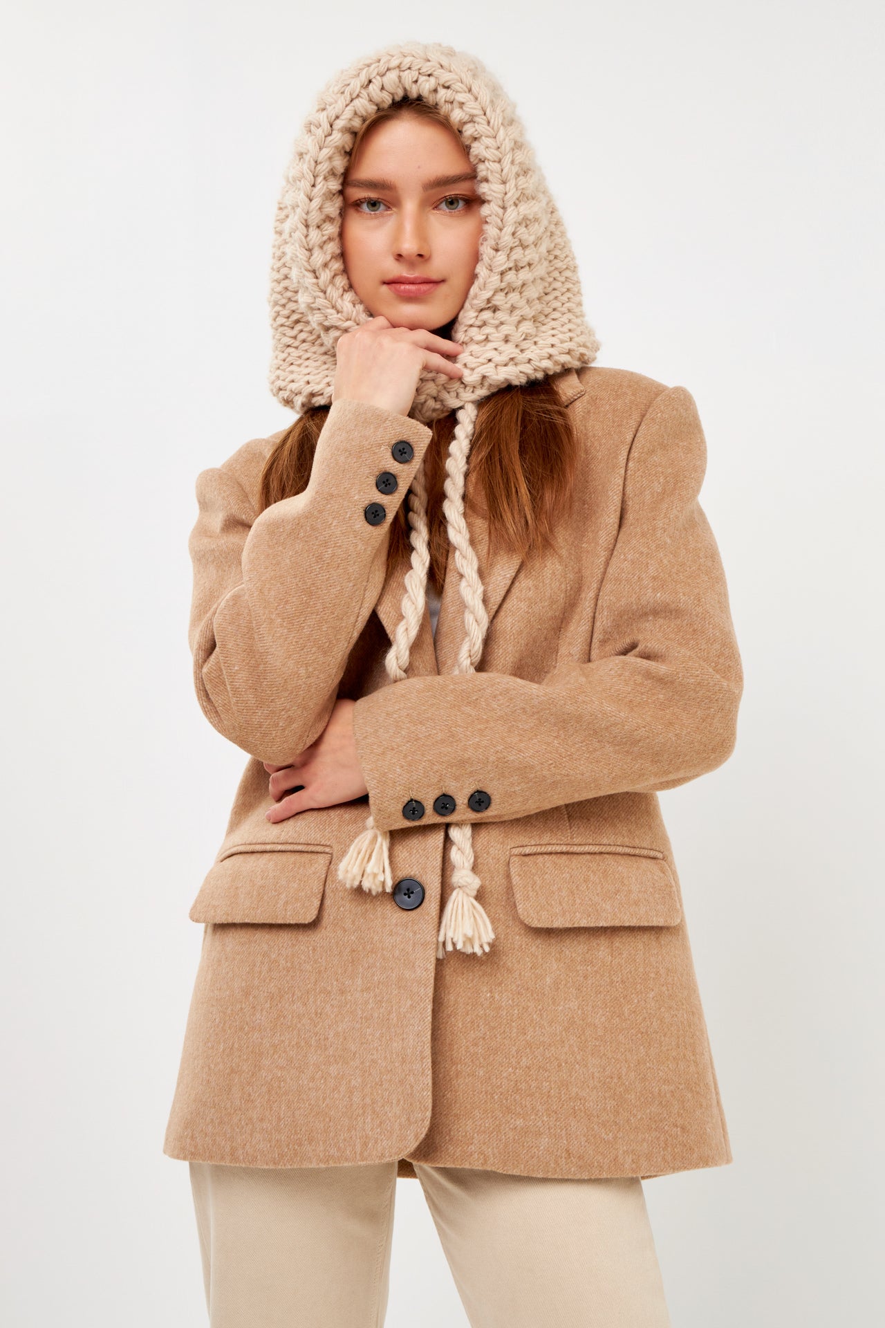 ENGLISH FACTORY - Knit Balaclava - ACCESSORIES available at Objectrare