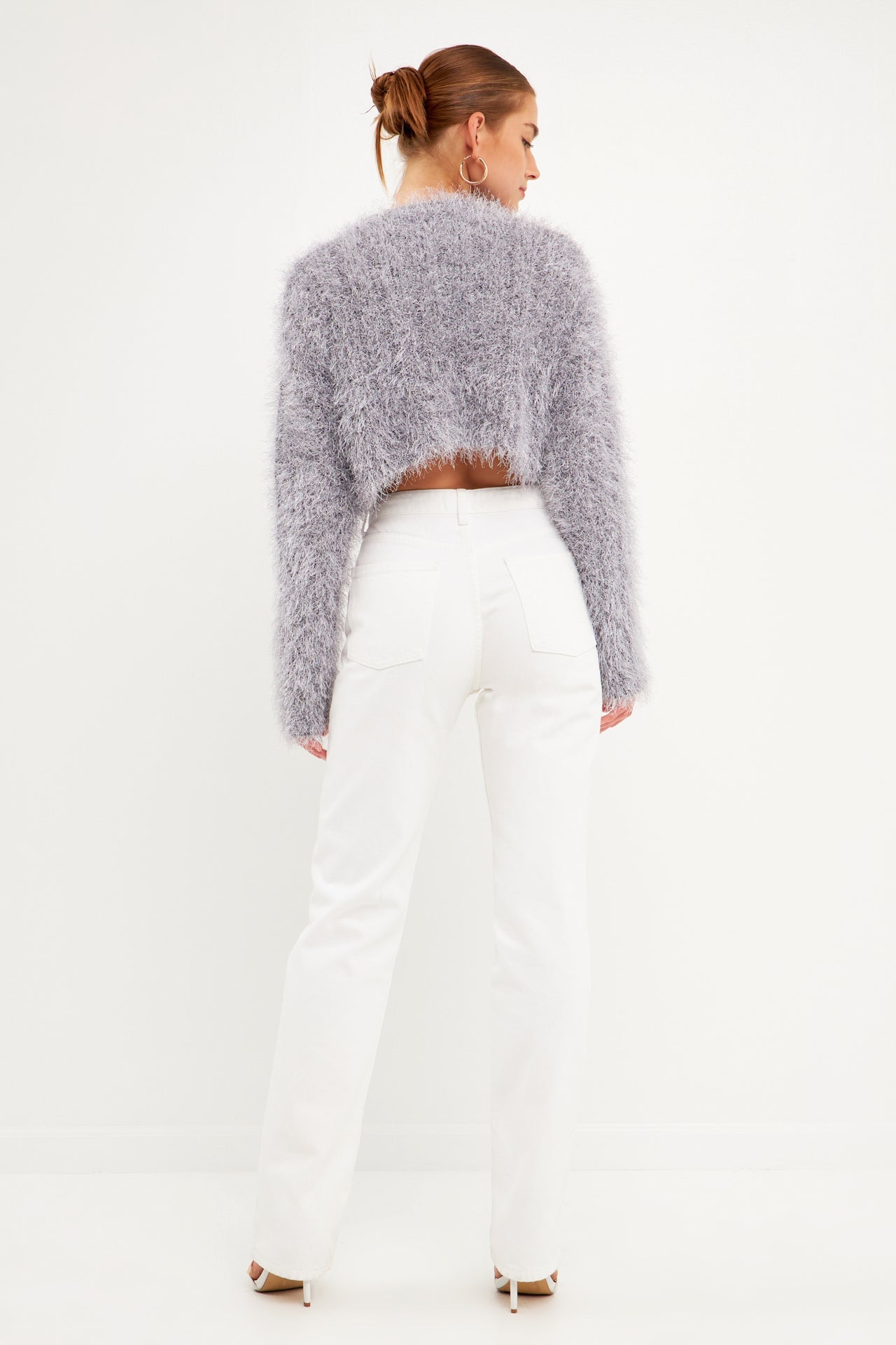 ENDLESS ROSE - Long Sleeve Cropped Sweater - SWEATERS & KNITS available at Objectrare