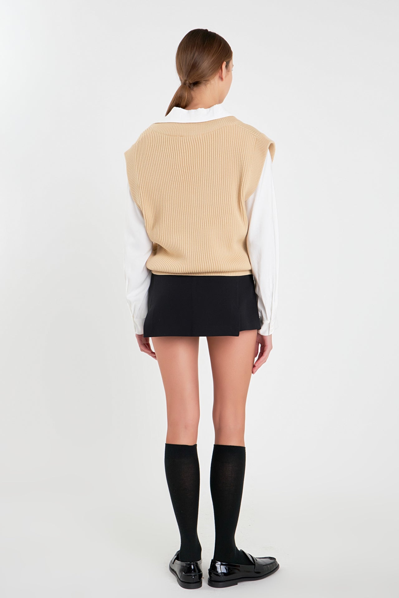 V-neck Knit Sweater Vest