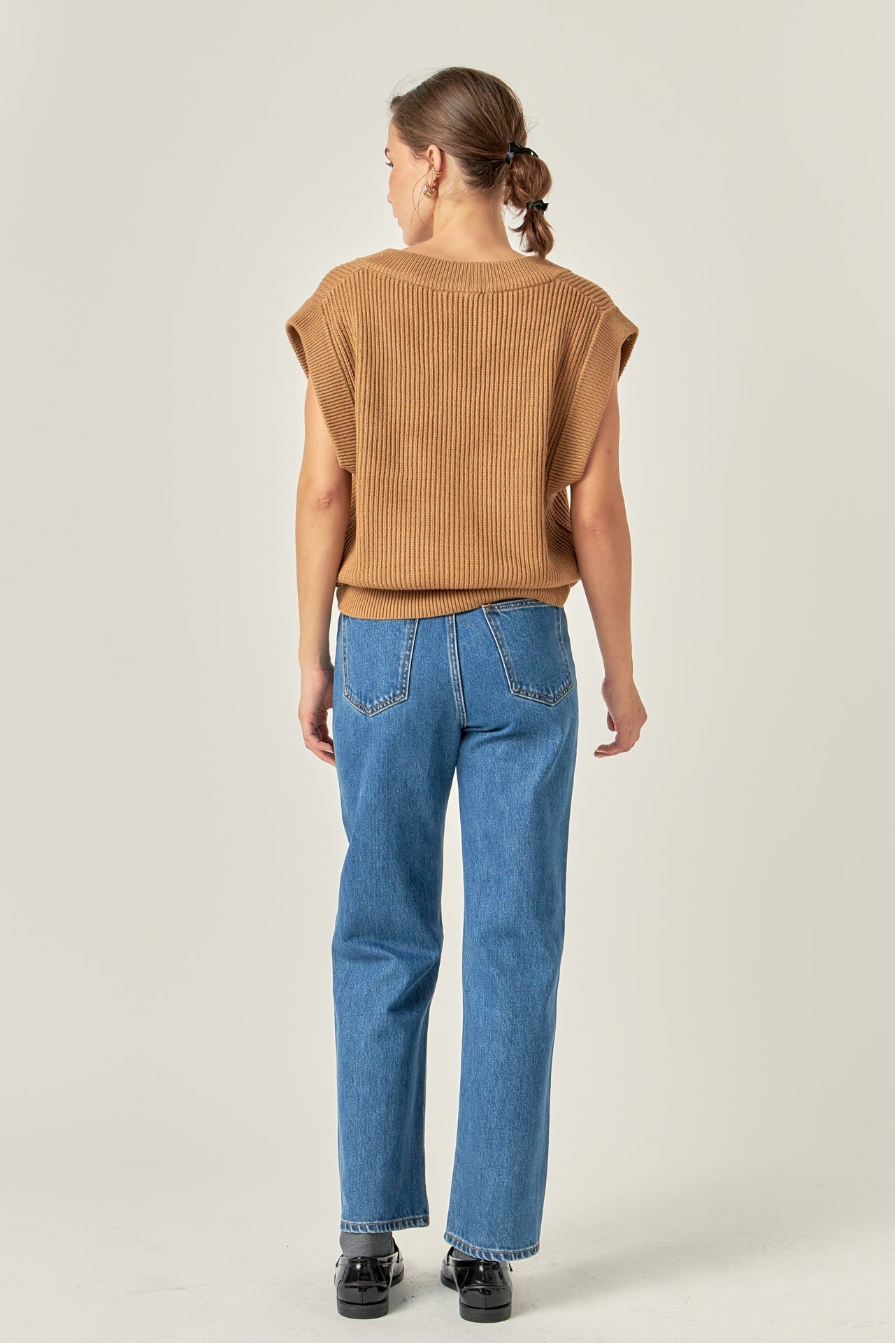 ENGLISH FACTORY - Oversized Sweater Vest - SWEATERS & KNITS available at Objectrare