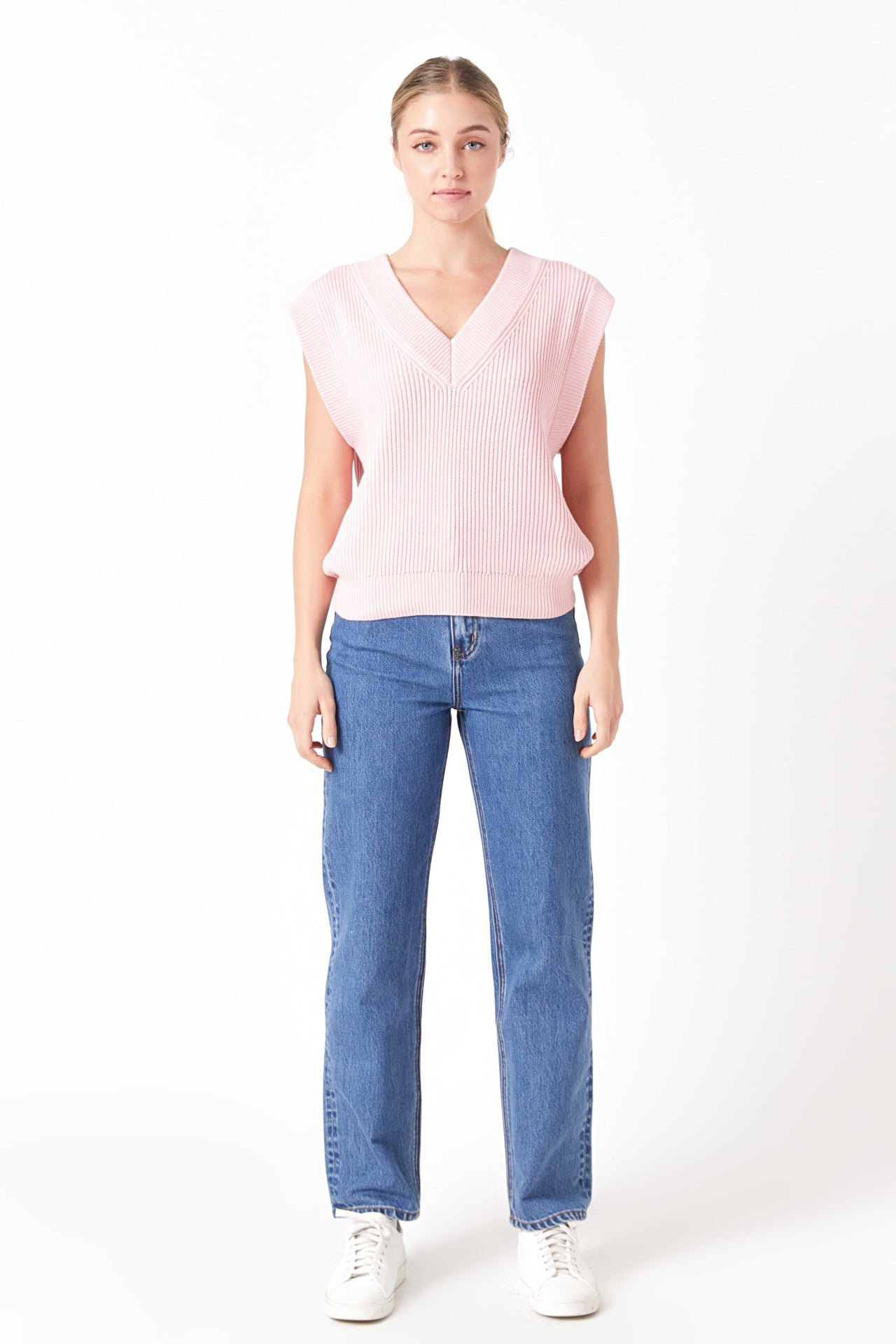 V-neck Knit Sweater Vest