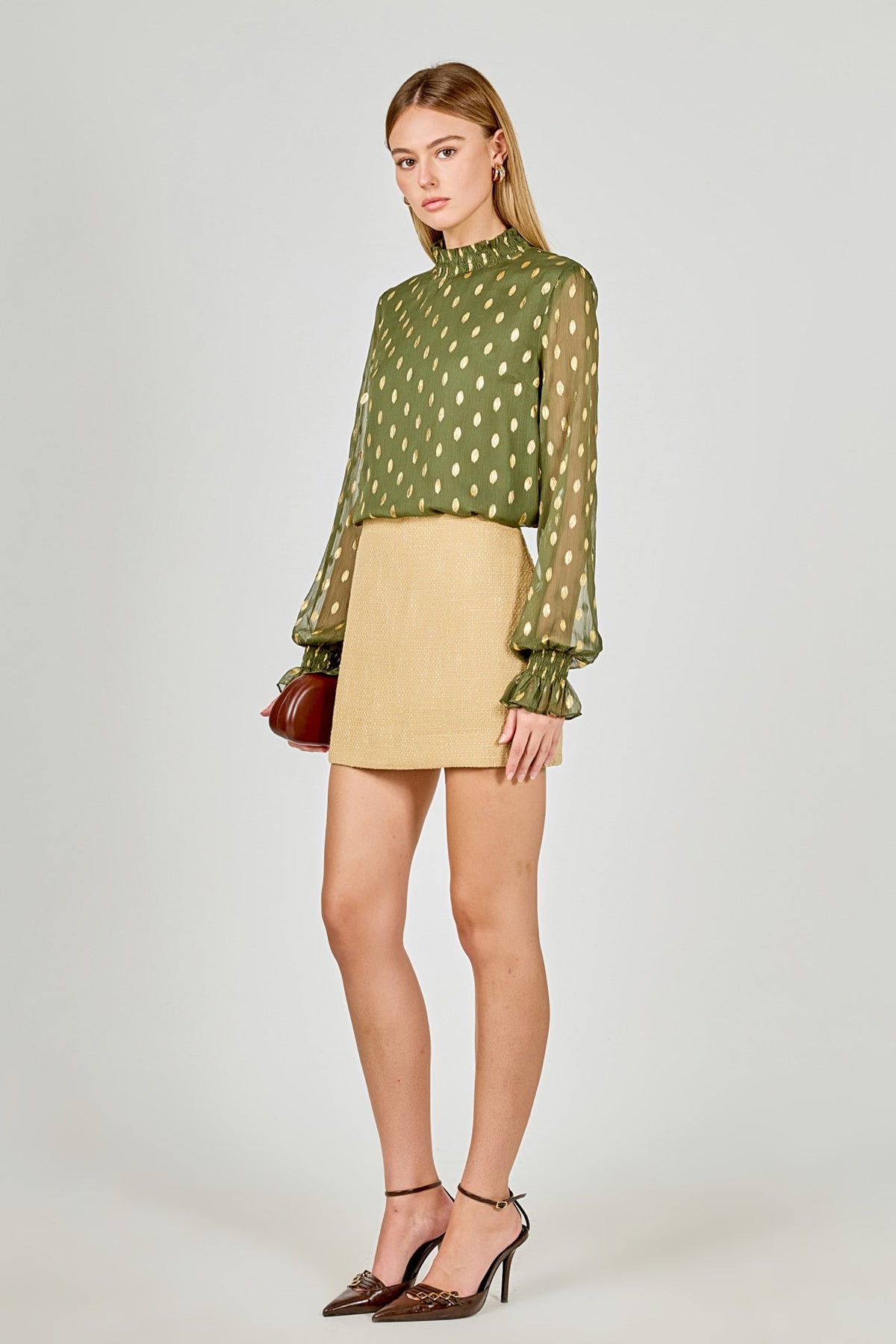Tweed H-Line Mini Skirt