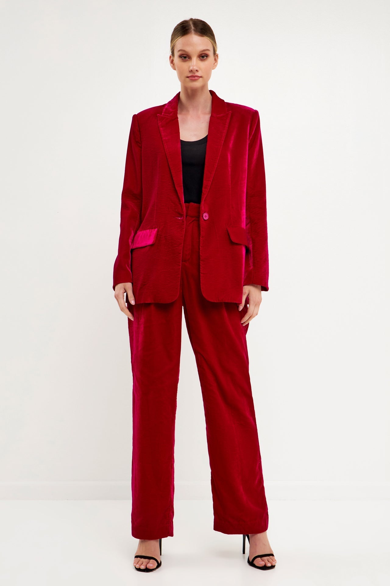 ENDLESS ROSE - Velvet Blazer - BLAZERS available at Objectrare