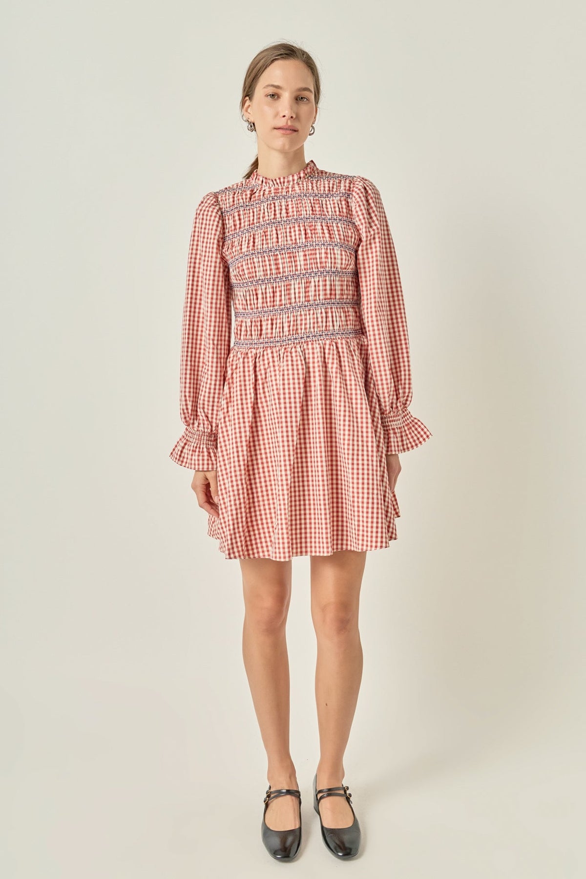 ENGLISH FACTORY - Gingham Mini Dress - DRESSES available at Objectrare