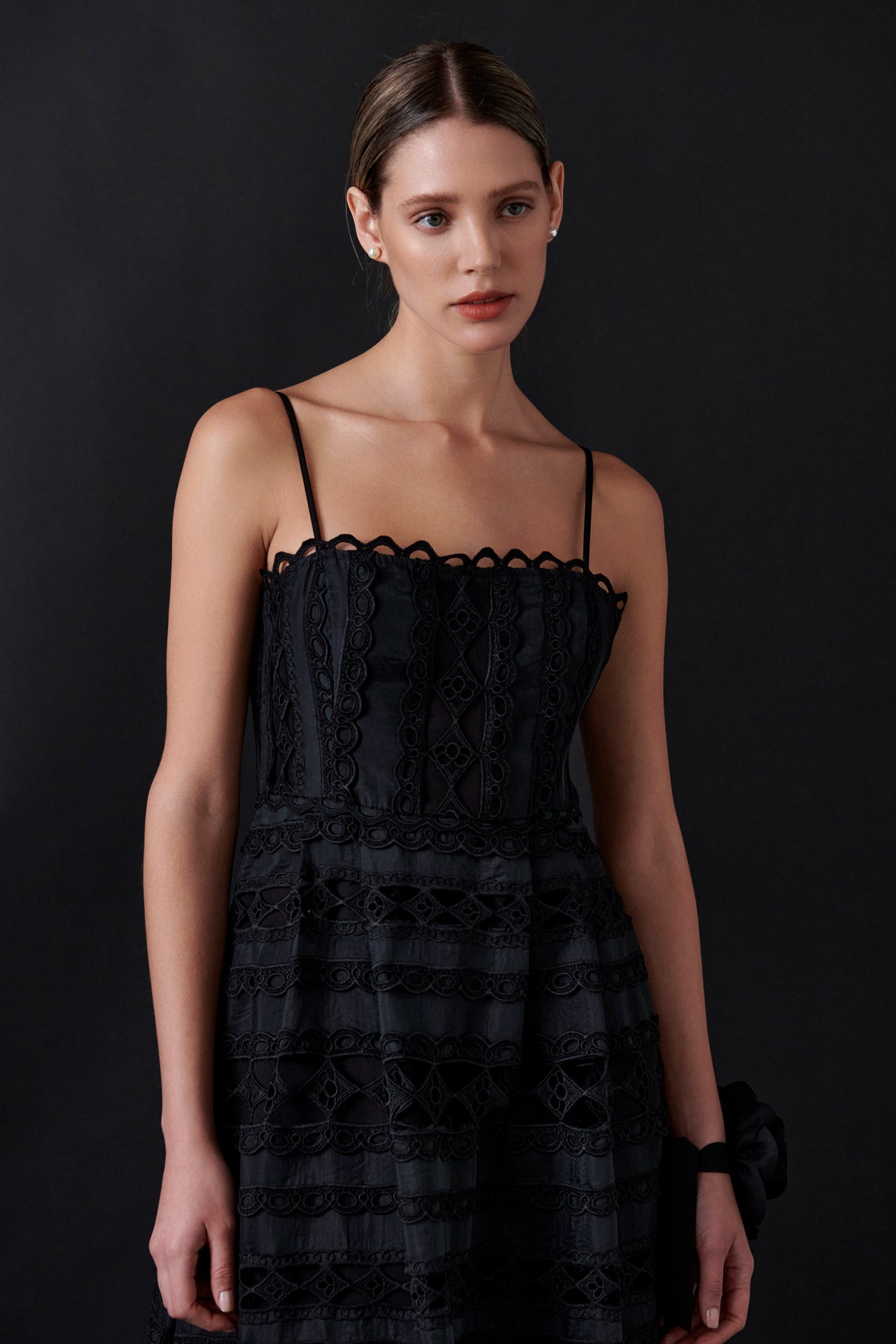ENDLESS ROSE - Combination Lace Maxi Dress - DRESSES available at Objectrare