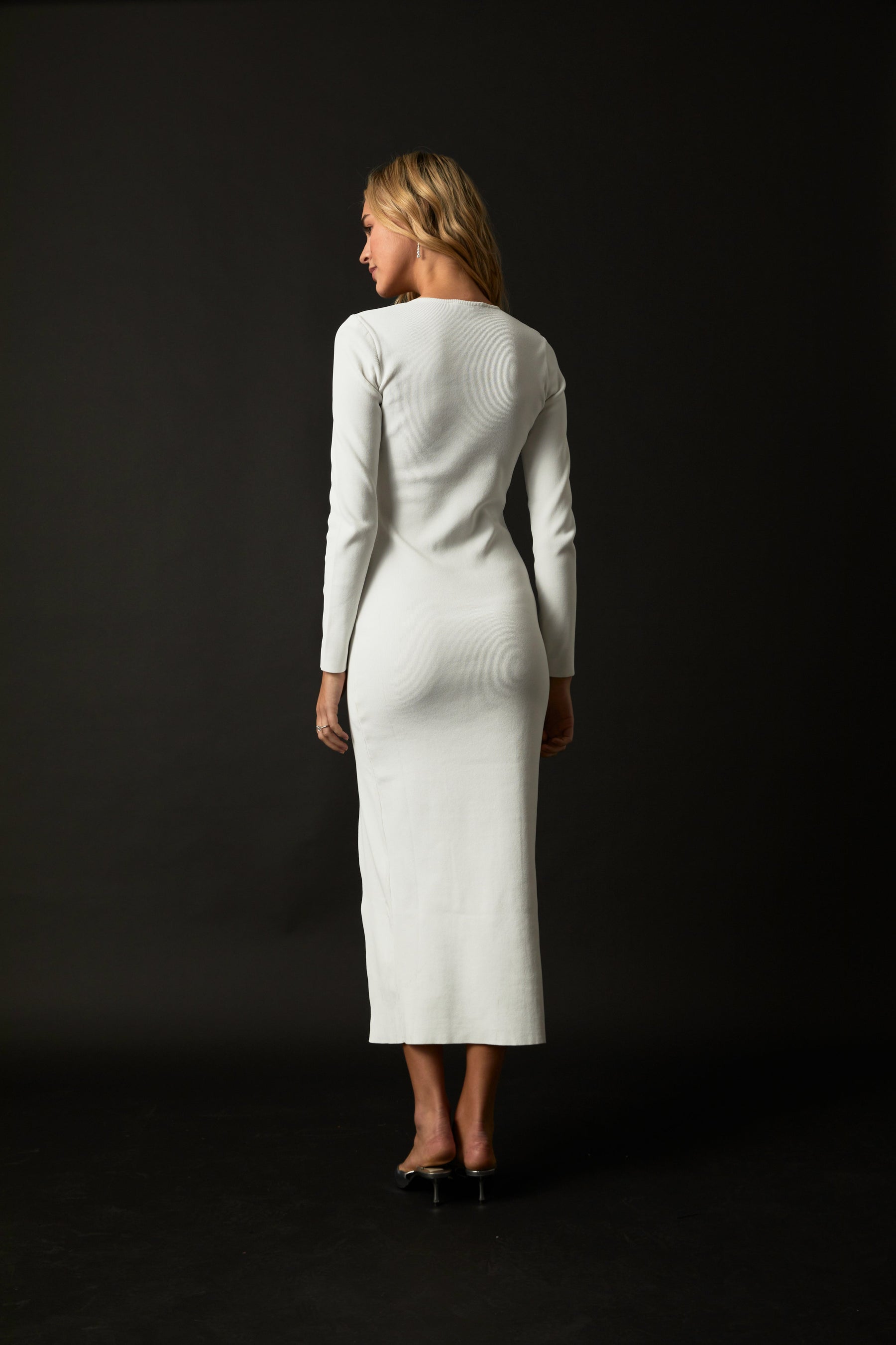 ENDLESS ROSE - Cut Out Long Sleeve Maxi Dress - DRESSES available at Objectrare