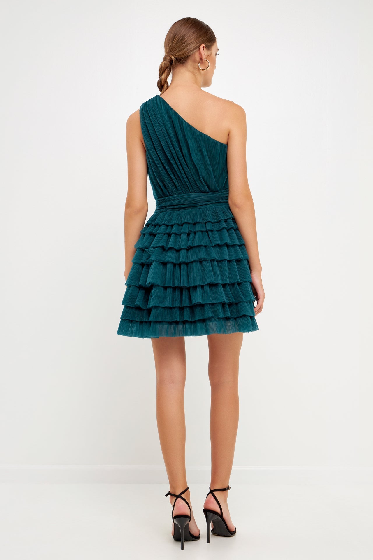 ENDLESS ROSE - Tiered Tulle Mini Dress - DRESSES available at Objectrare