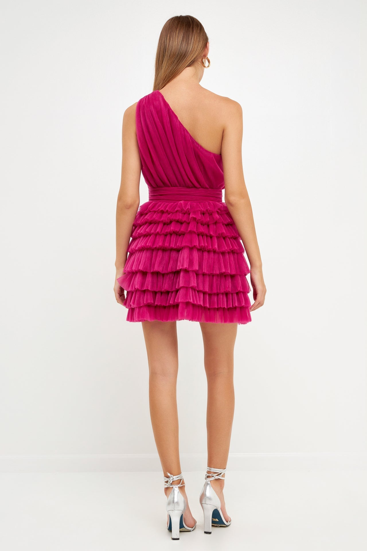 ENDLESS ROSE - Tiered Tulle Mini Dress - DRESSES available at Objectrare