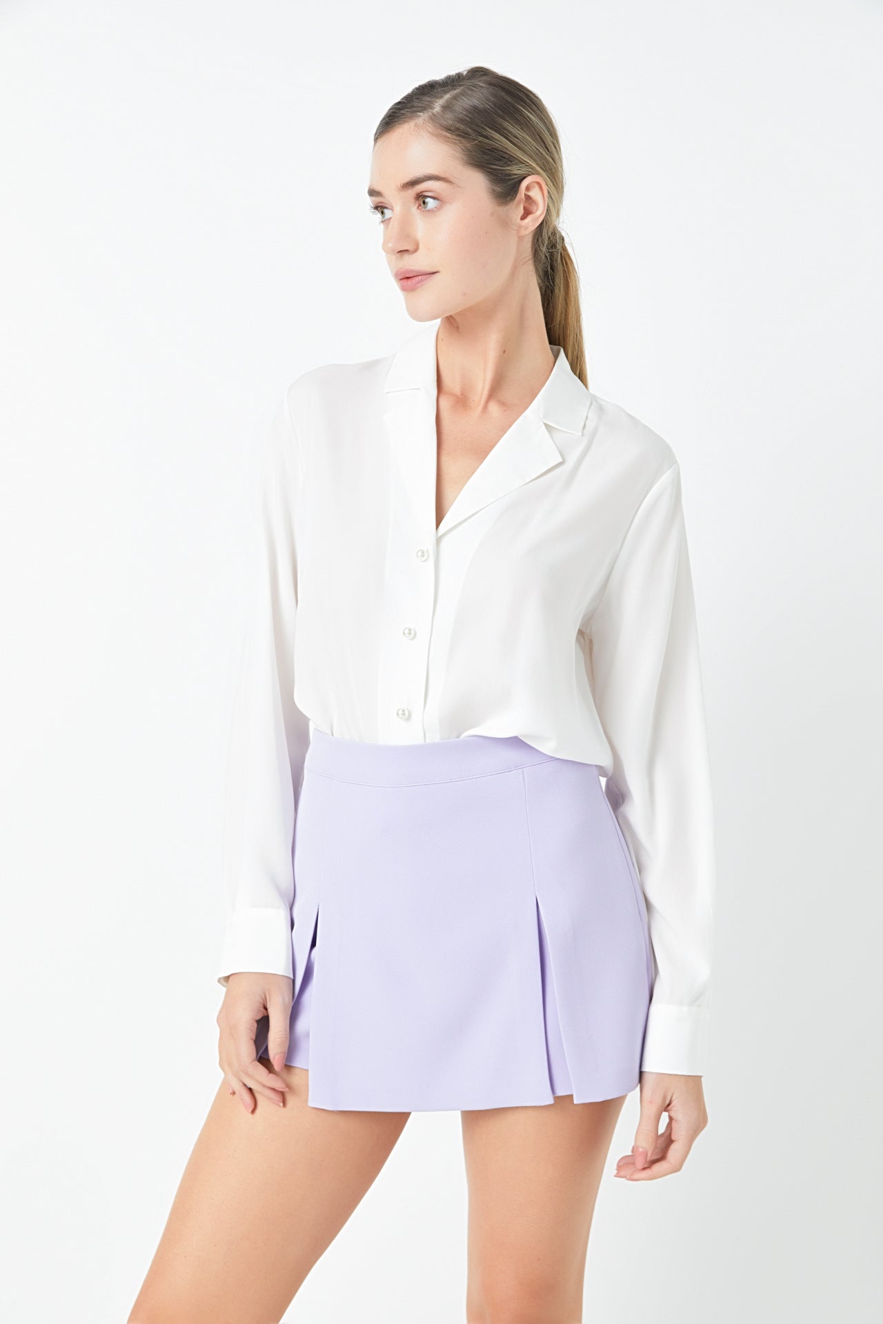 High-Waisted Skort