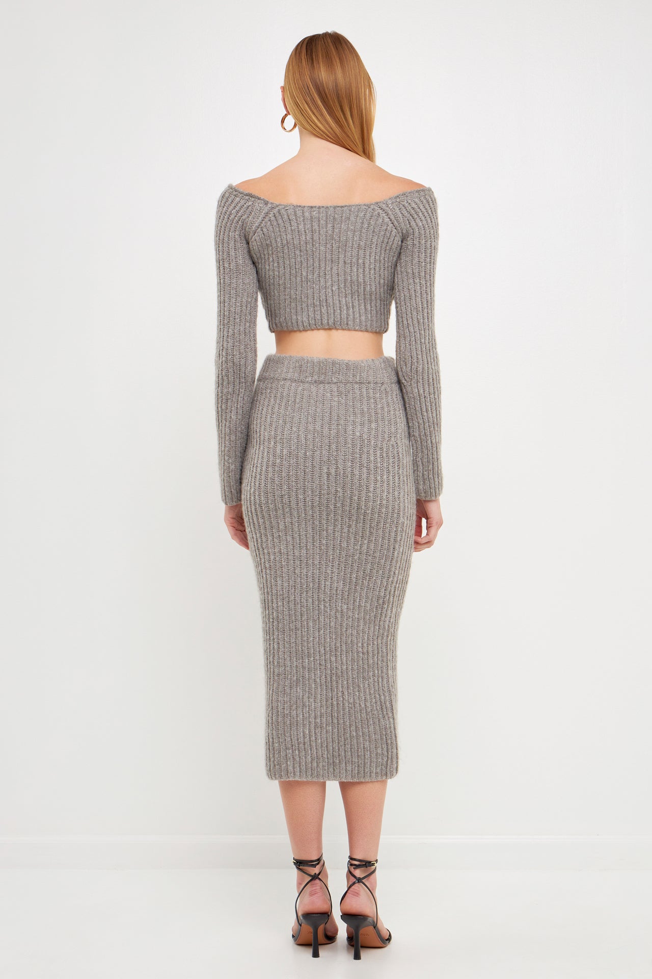 ENDLESS ROSE - Women's Cropped Long Sleeve Sweater - SWEATERS & KNITS available at Objectrare