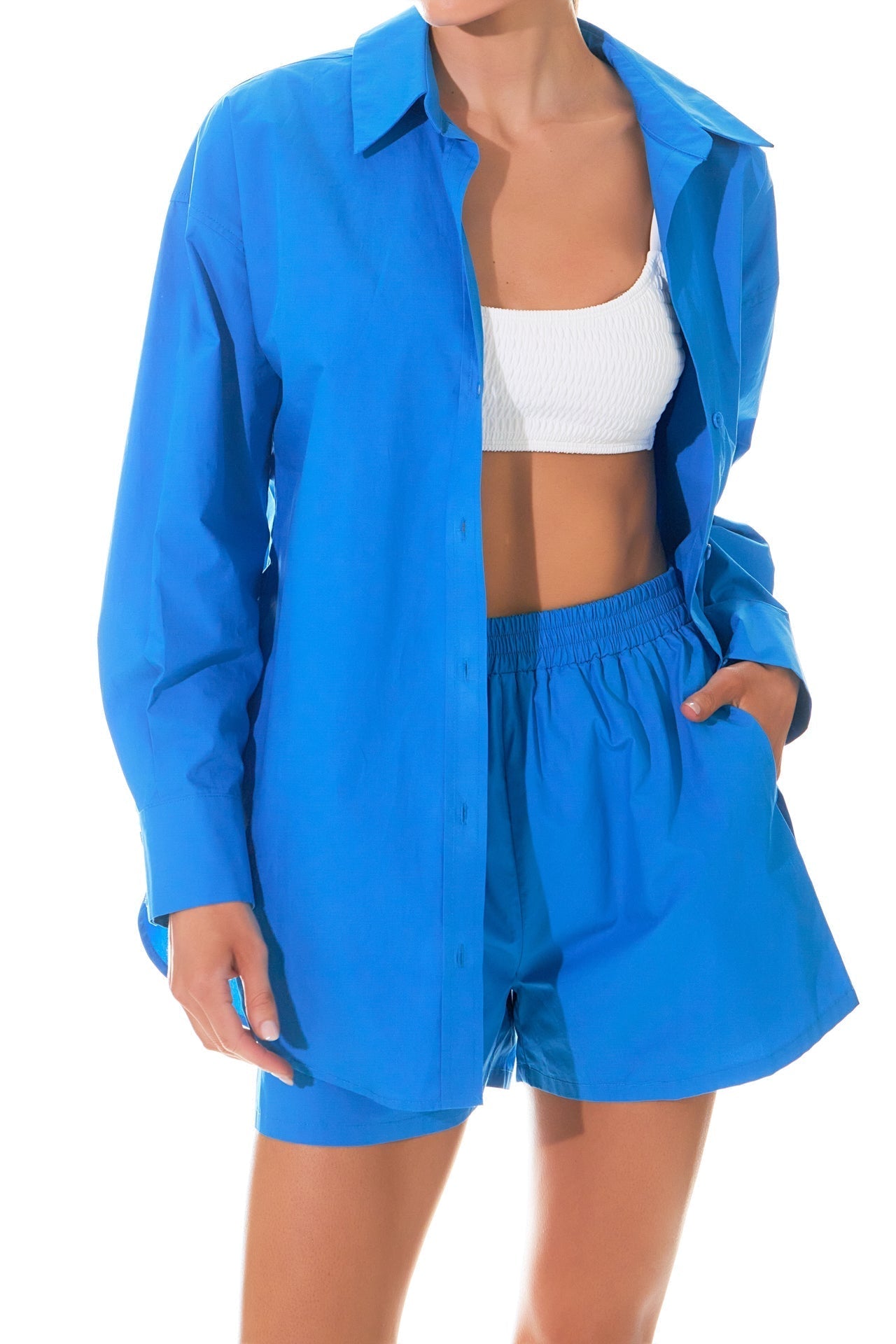 GREY LAB - Oversize Collared Shirt - TOPS available at Objectrare