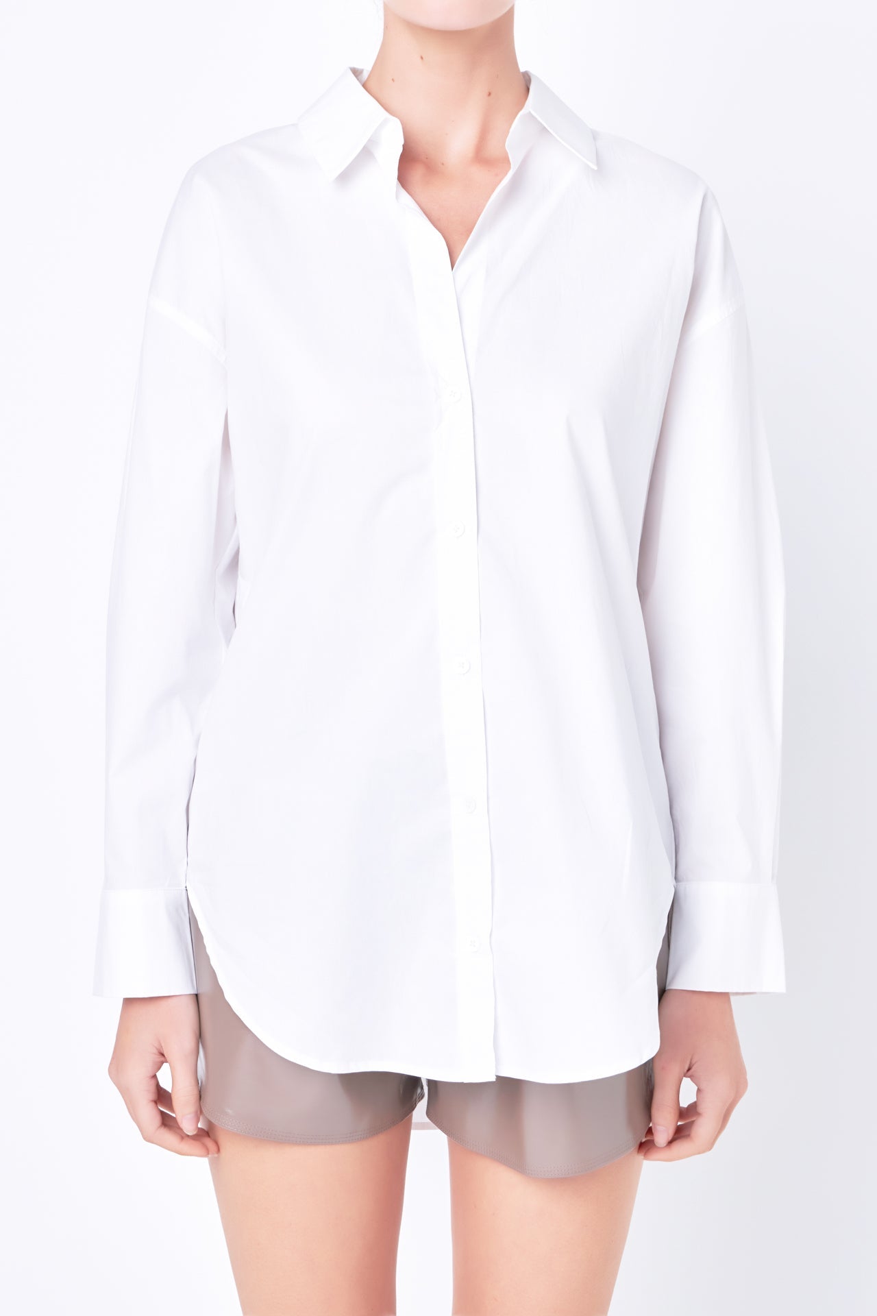 GREY LAB - Oversize Collared Shirt - TOPS available at Objectrare