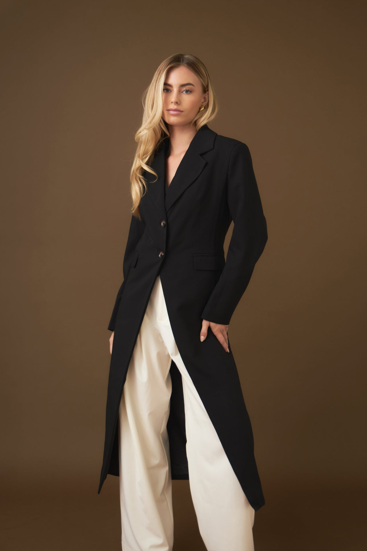 ENDLESS ROSE - Front Slit Long Jacket - COATS available at Objectrare