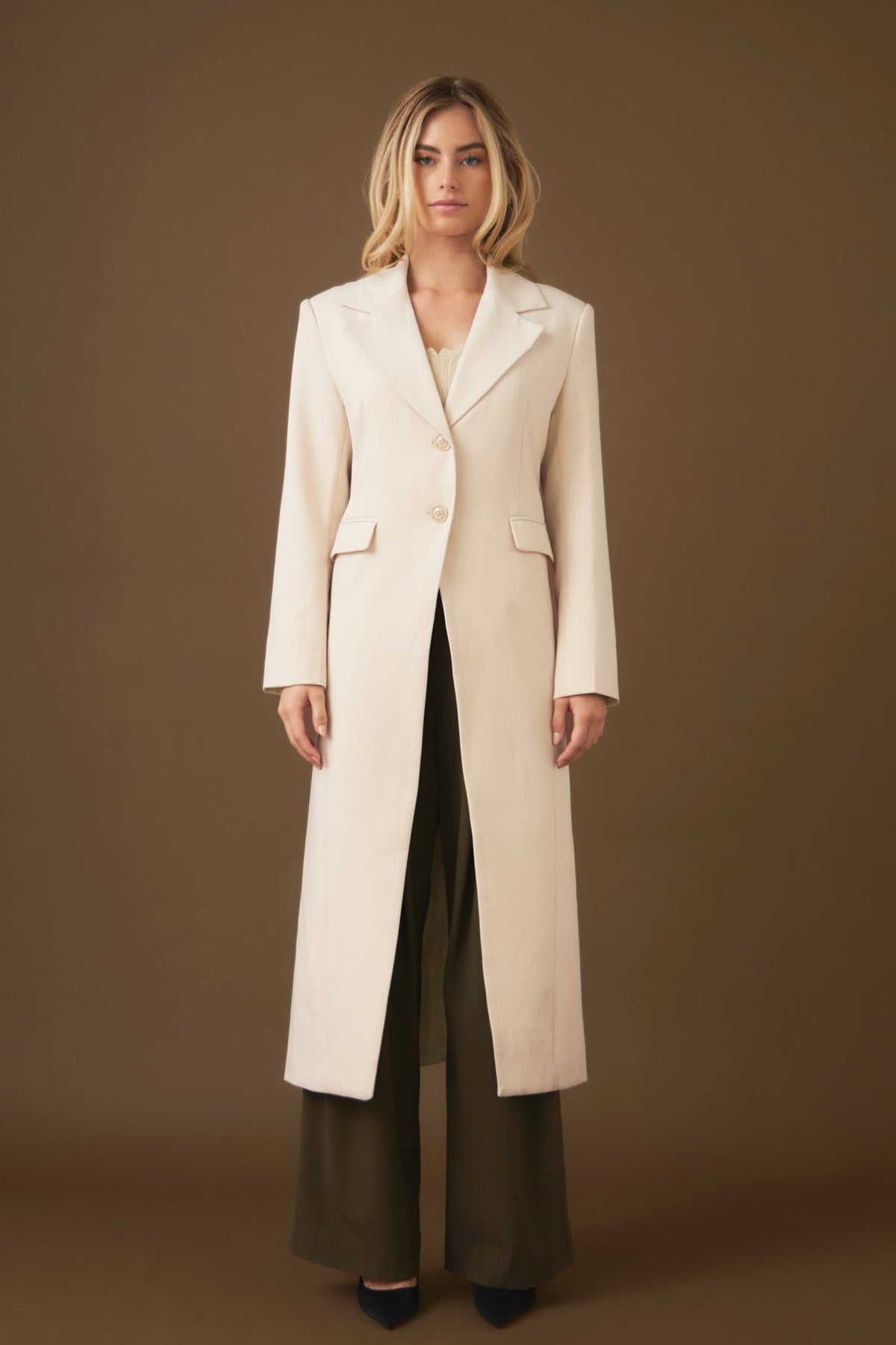 ENDLESS ROSE - Front Slit Long Jacket - COATS available at Objectrare